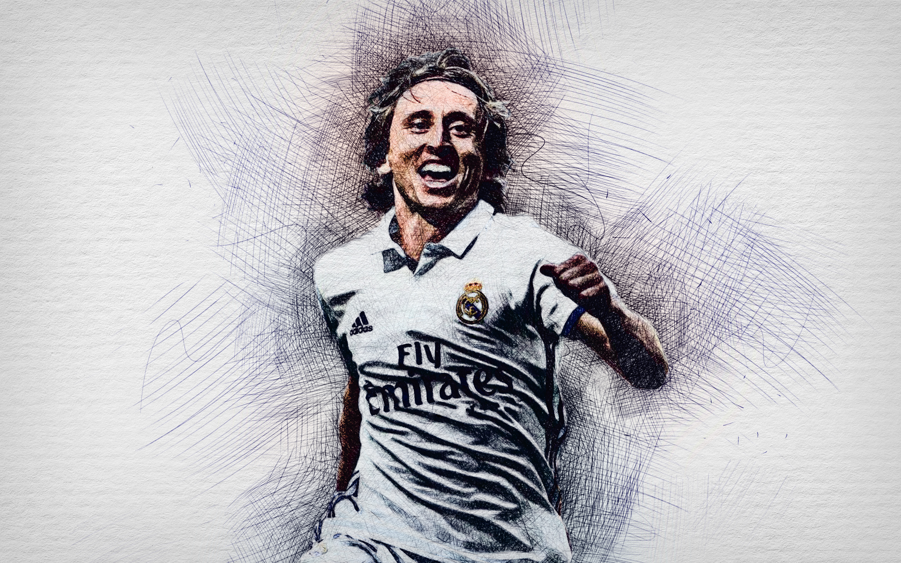 2880x1800 Croatian, Soccer, Real Madrid C.F., Luka Modric Gallery HD Wallpaper