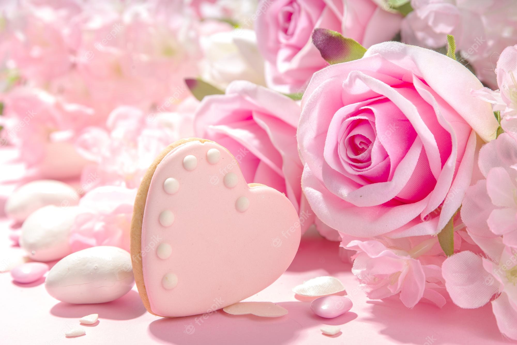 Pink Flowers Valentine Wallpapers - Wallpaper Cave