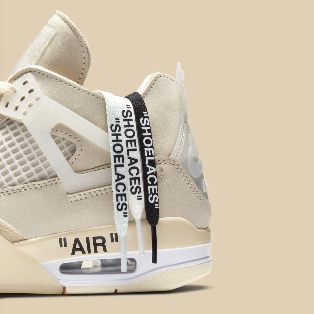 Detailed Picture Of The Off White X Air Jordan 4 Sail