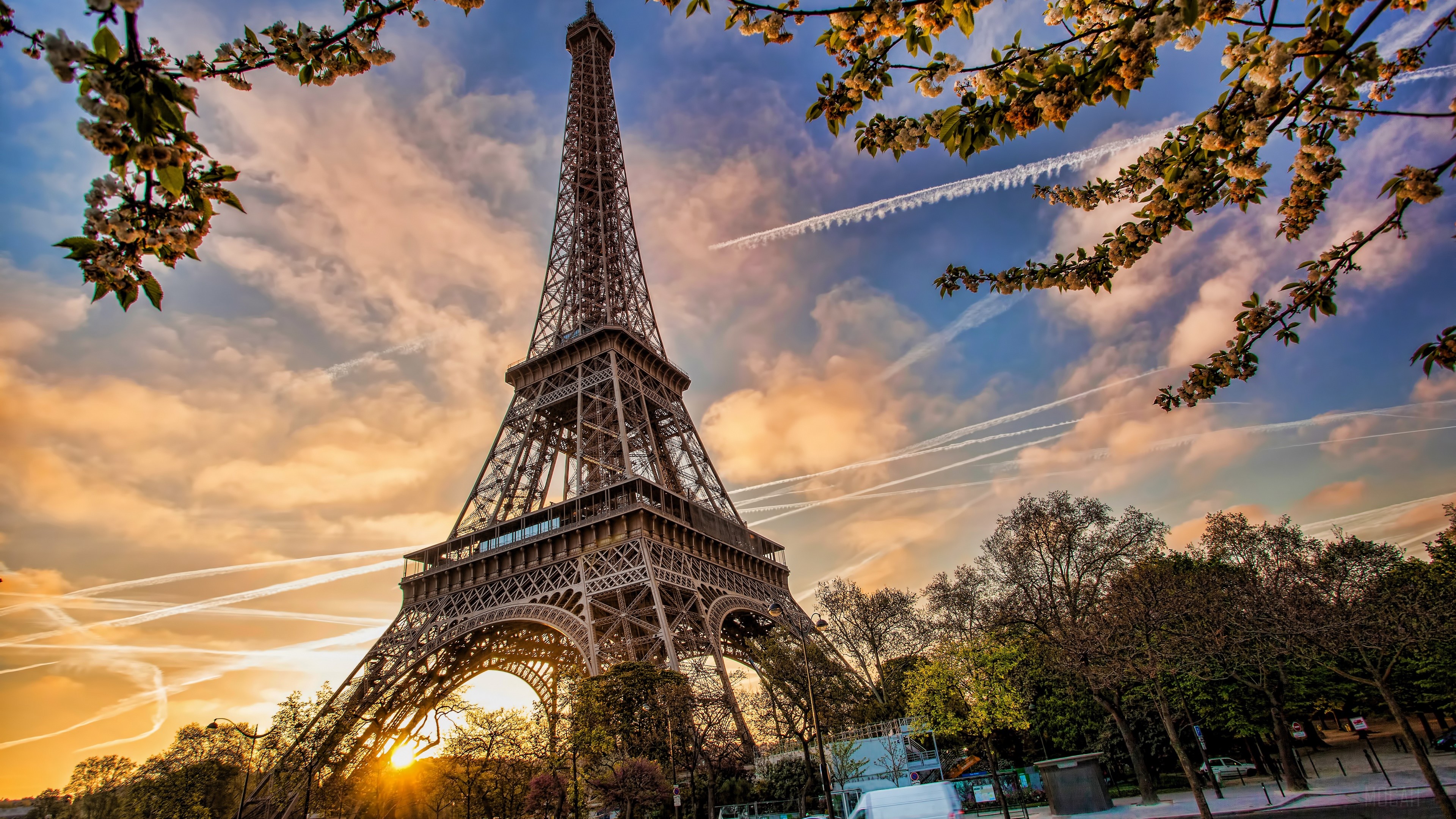 Eiffel Tower, France, Monument, Paris, Sky 4k Gallery HD Wallpaper