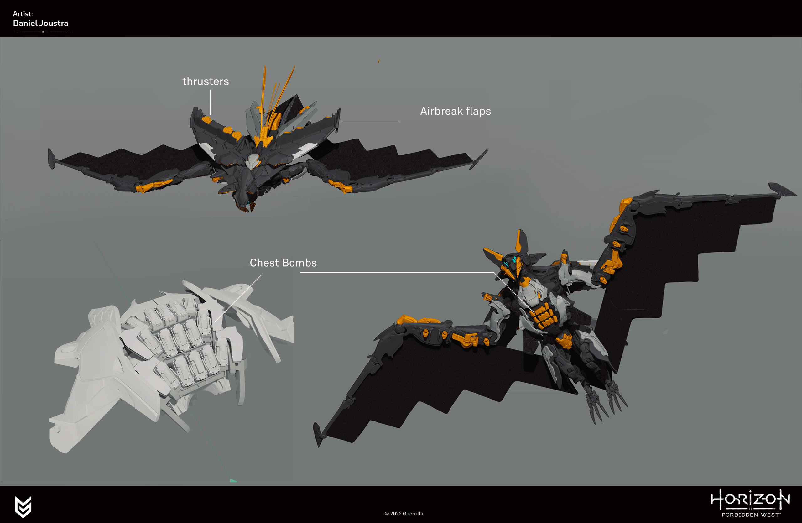 Horizon Forbidden West Dreadwing Concepts