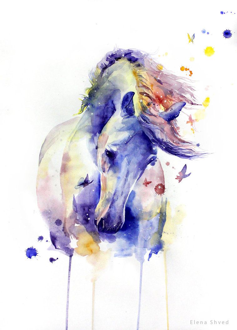 Artsy. Horse painting, Watercolor horse, Horse tattoo