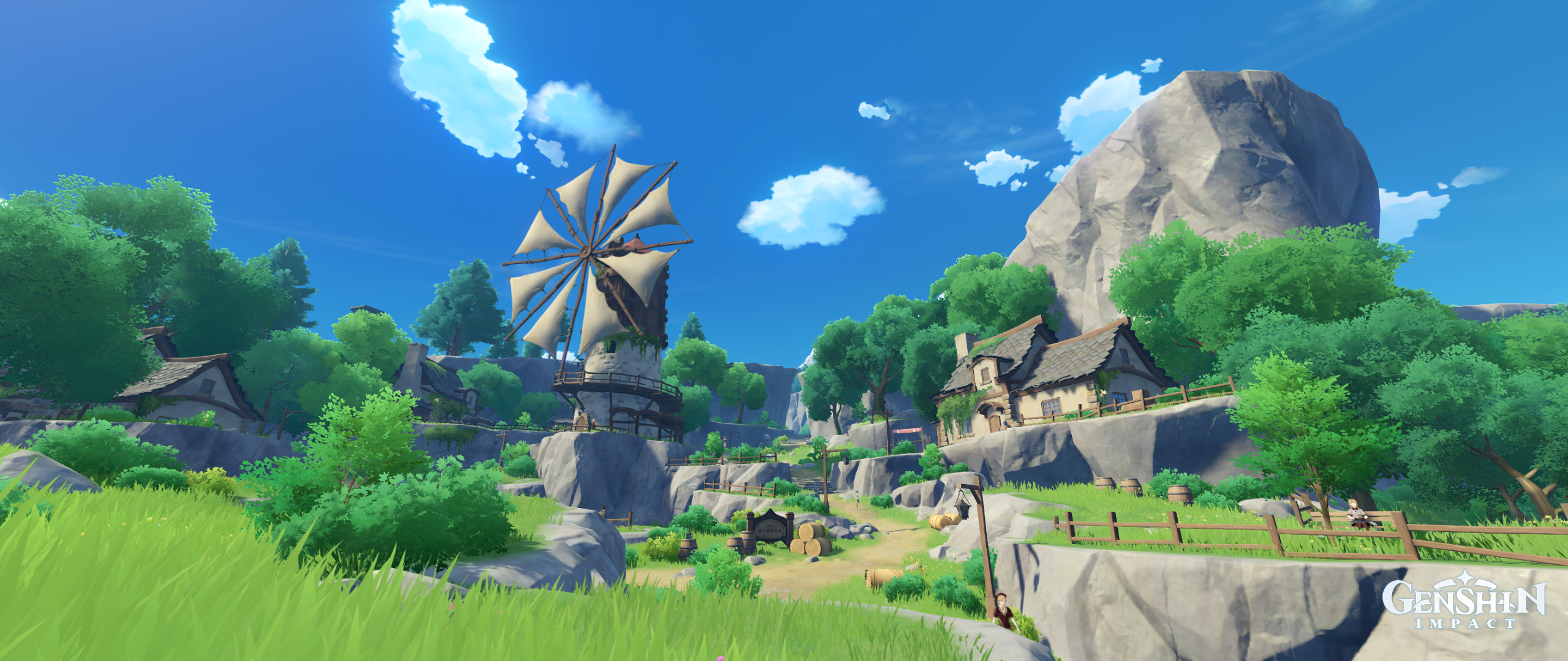 Ten 21:9 Wallpaper From Mondstadt, With Reshade., R Genshin_Impact