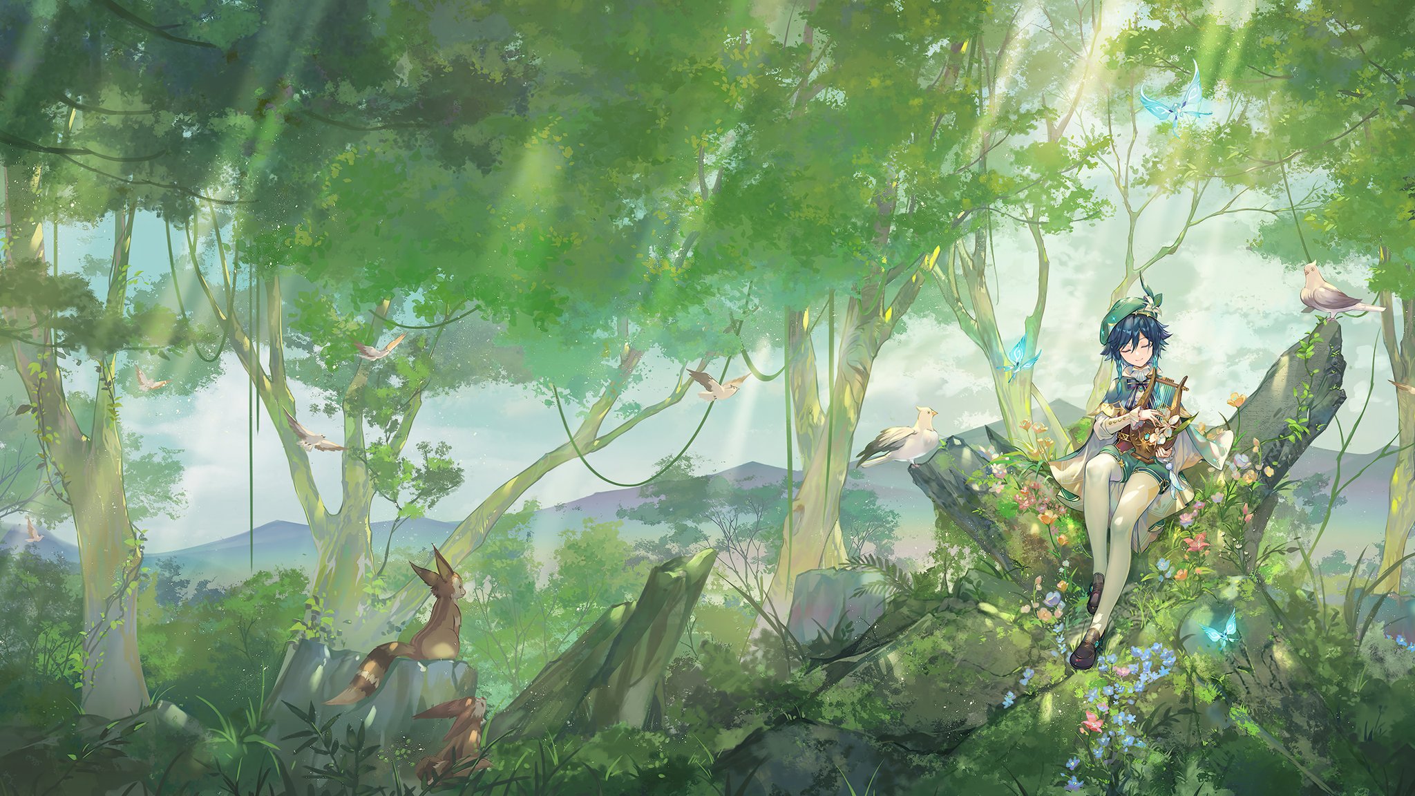 Genshin Impact Memes High Quality official wallpaper's art for your desktop (Phone version in first comment)