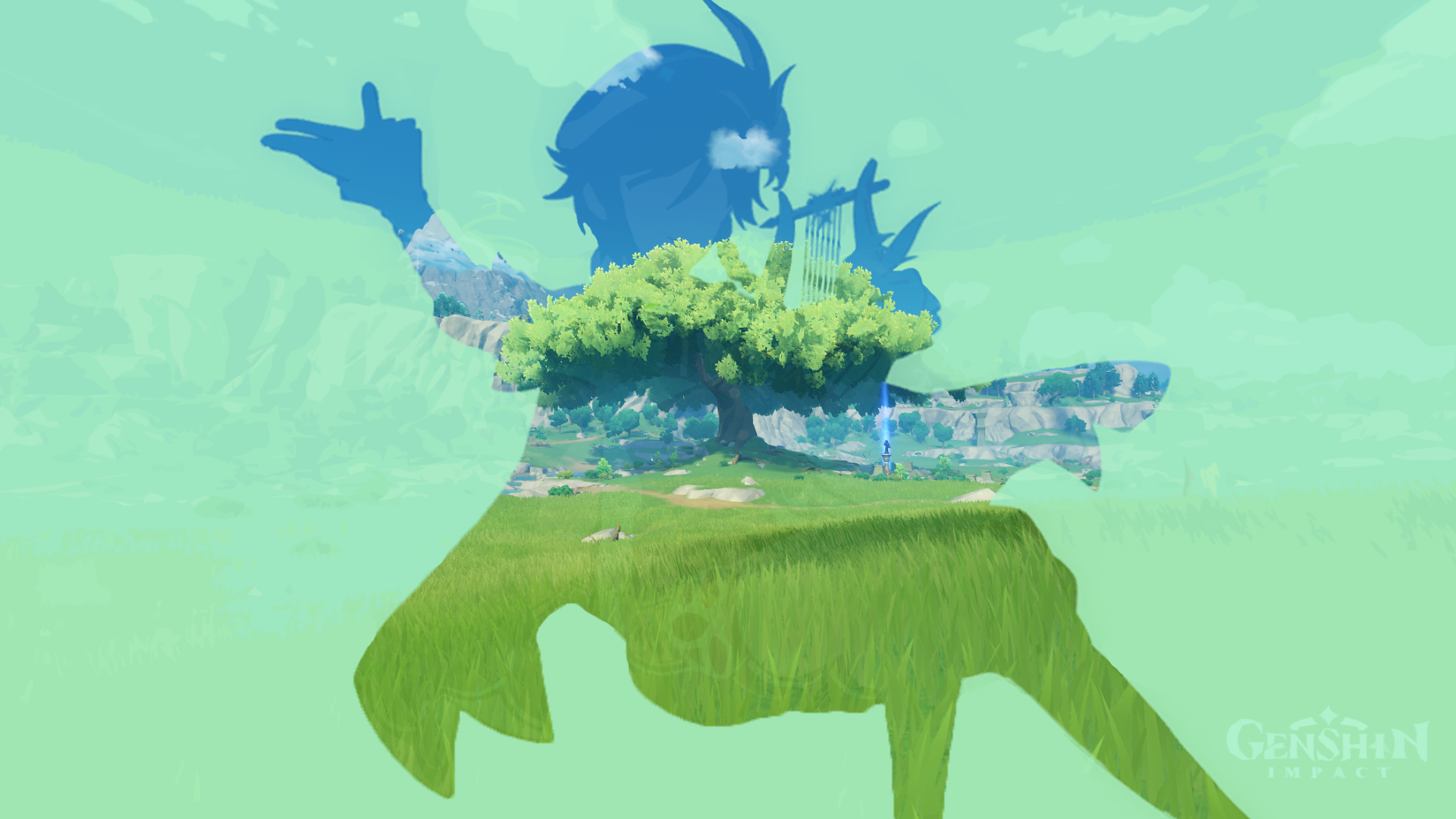 My Collection Of Character Location Wallpaper With Mondstadt Characters!, R Genshin_Impact