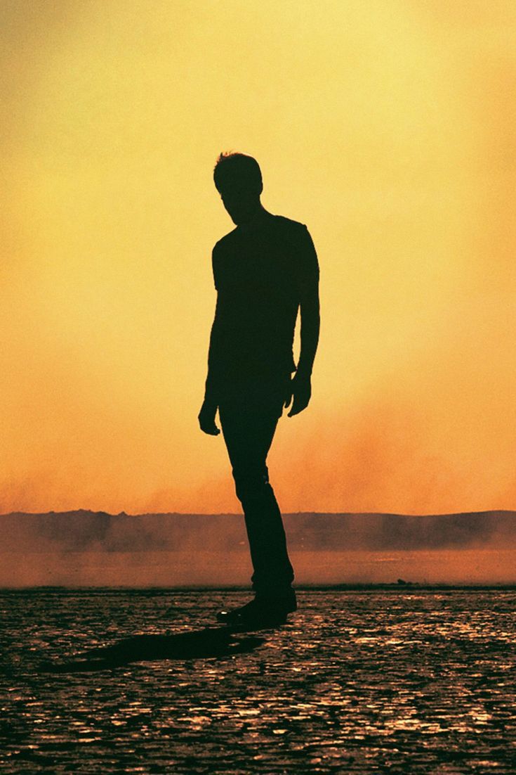 Sunset Man Silhouette. Silhouette, Man, Sunset