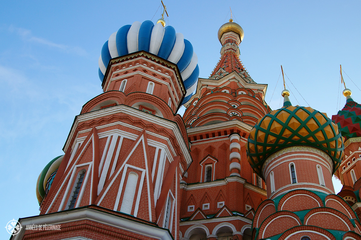 Inside St. Basil's Cathedral in Moscow's most famous landmark