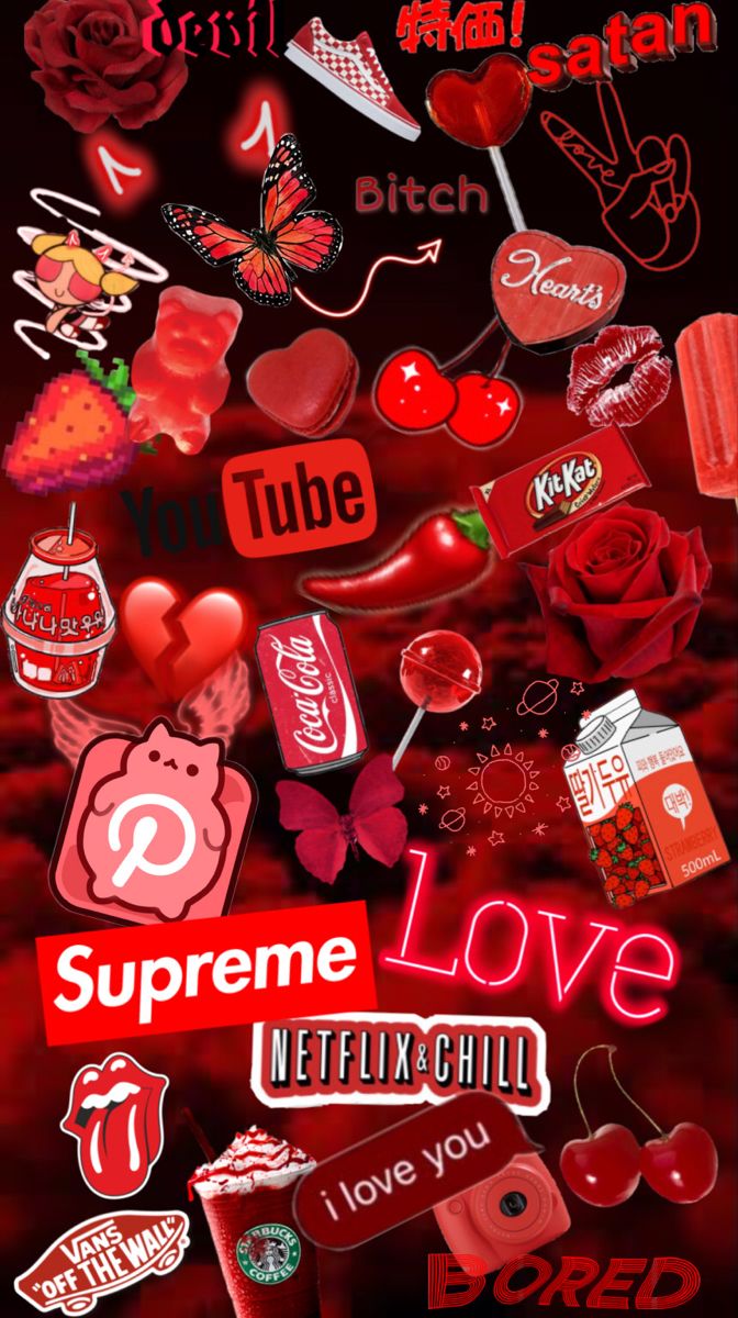 Red mood background. iPhone wallpaper girly, Pink wallpaper iphone, Wallpaper iphone neon