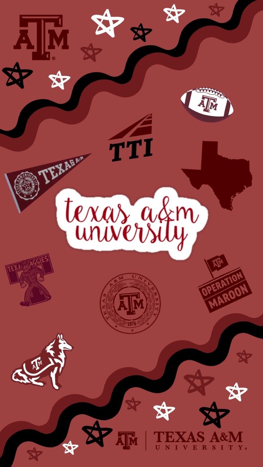 College Phone Wallpaper. mansiachuthan. VSCO Journal. College wallpaper, Gig em aggies, A&m football