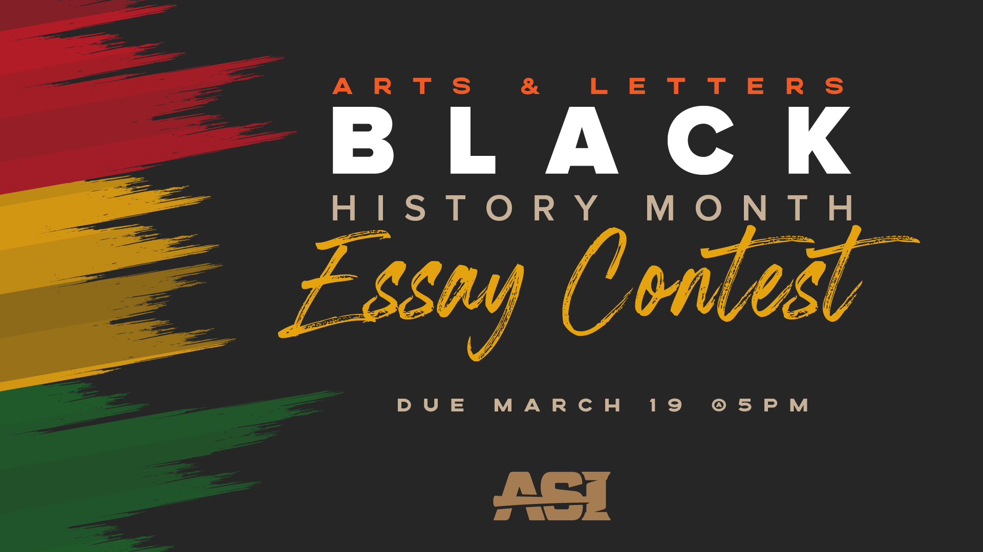 Black History Month Essay Contest. Associated Students Inc. Cal State LA