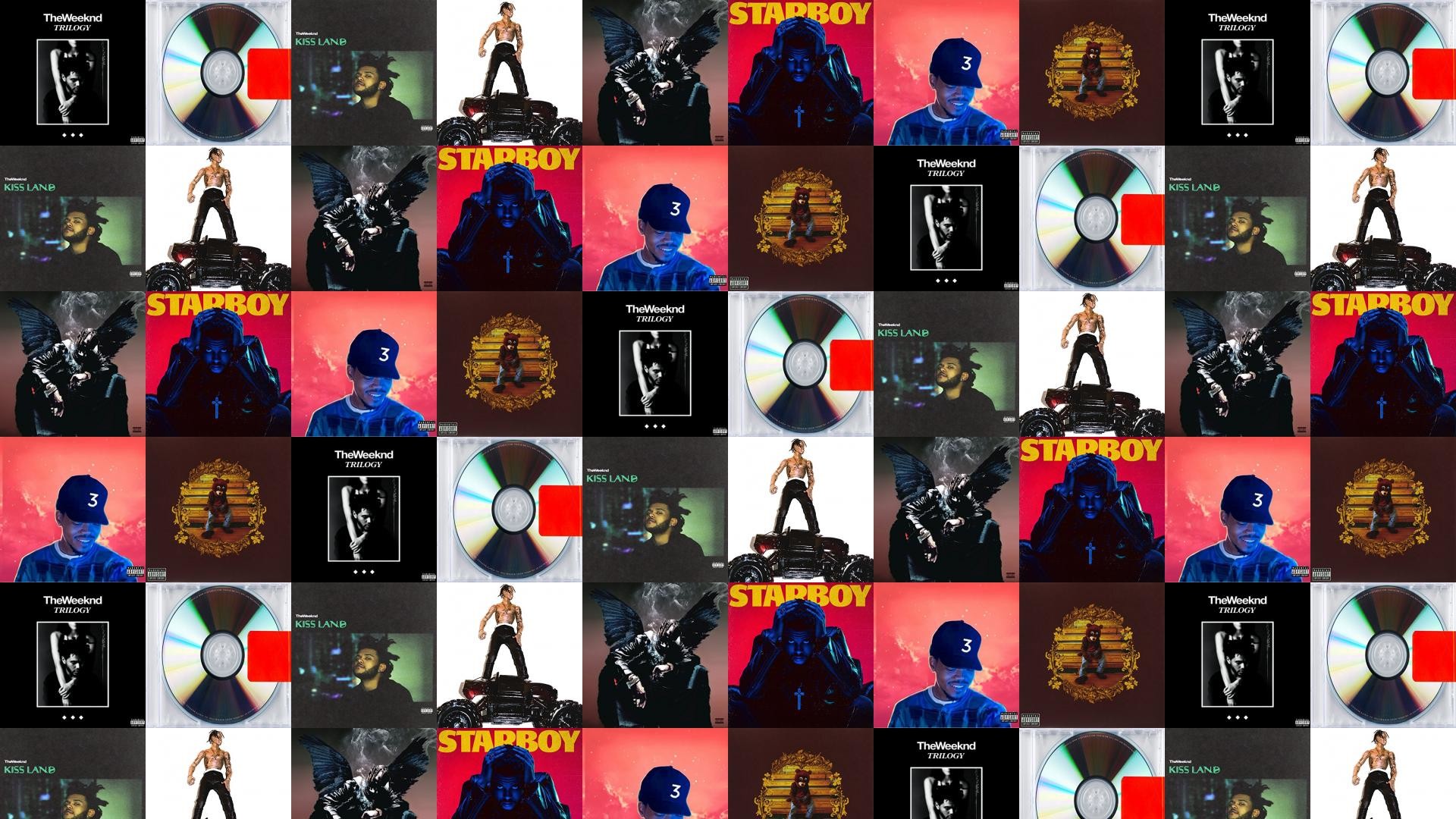 Weeknd Trilogy Kanye Yeezus Kiss Land Travis Scott Wallpaper Â« Tiled Desktop Wallpaper