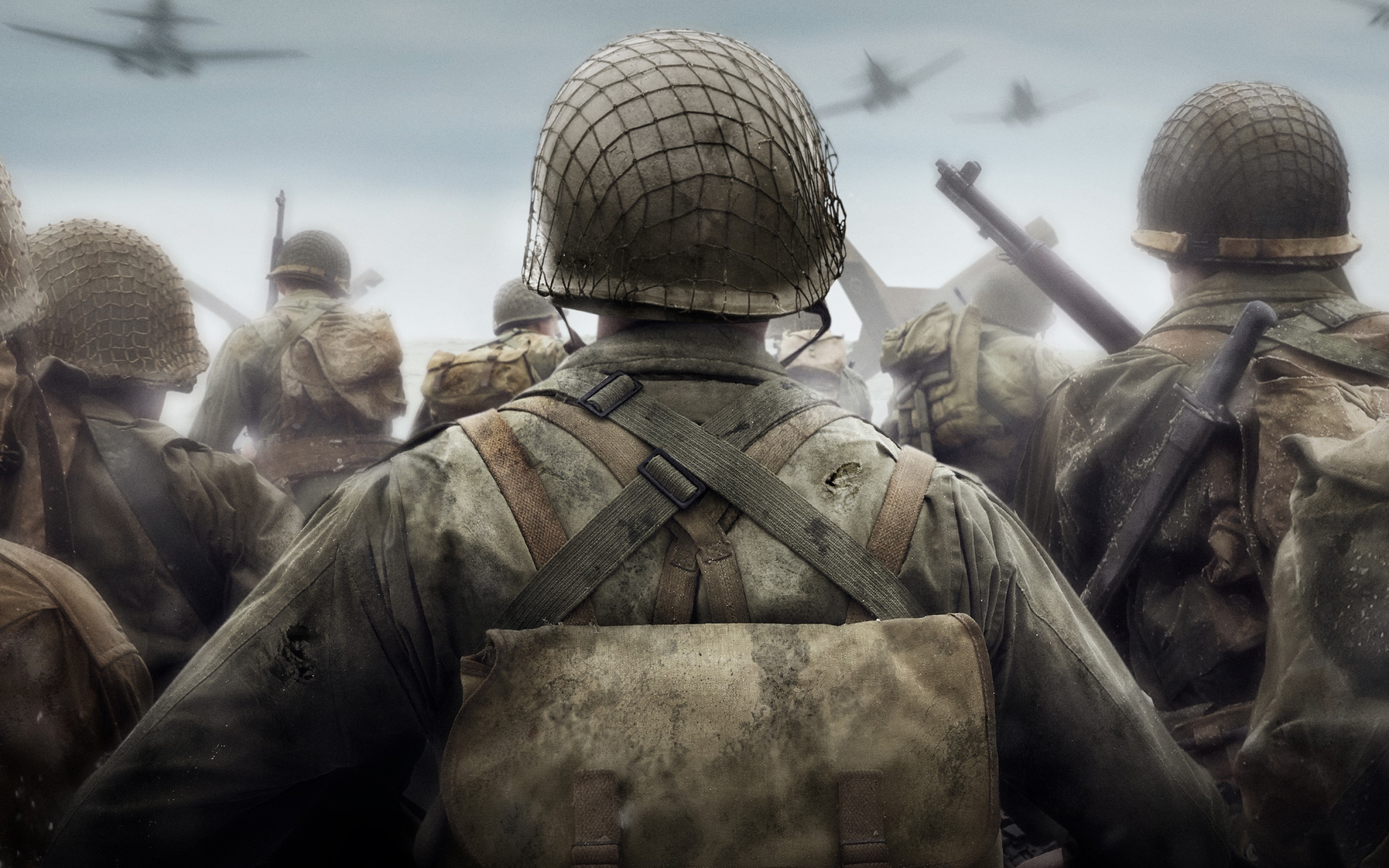 Wallpaper, Call of Duty World War II, soldier, video games 2880x1800