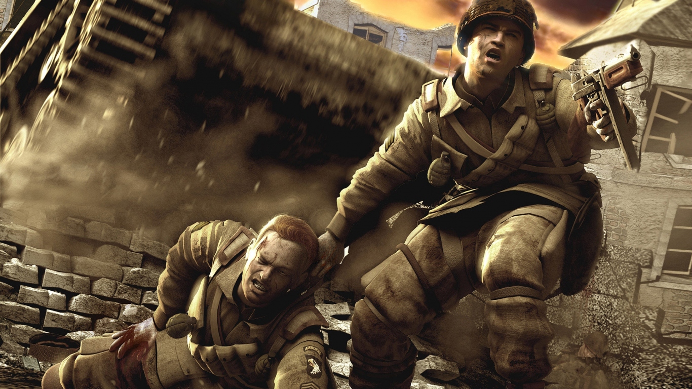 Call of duty World War Desktop wallpaper 1366x768