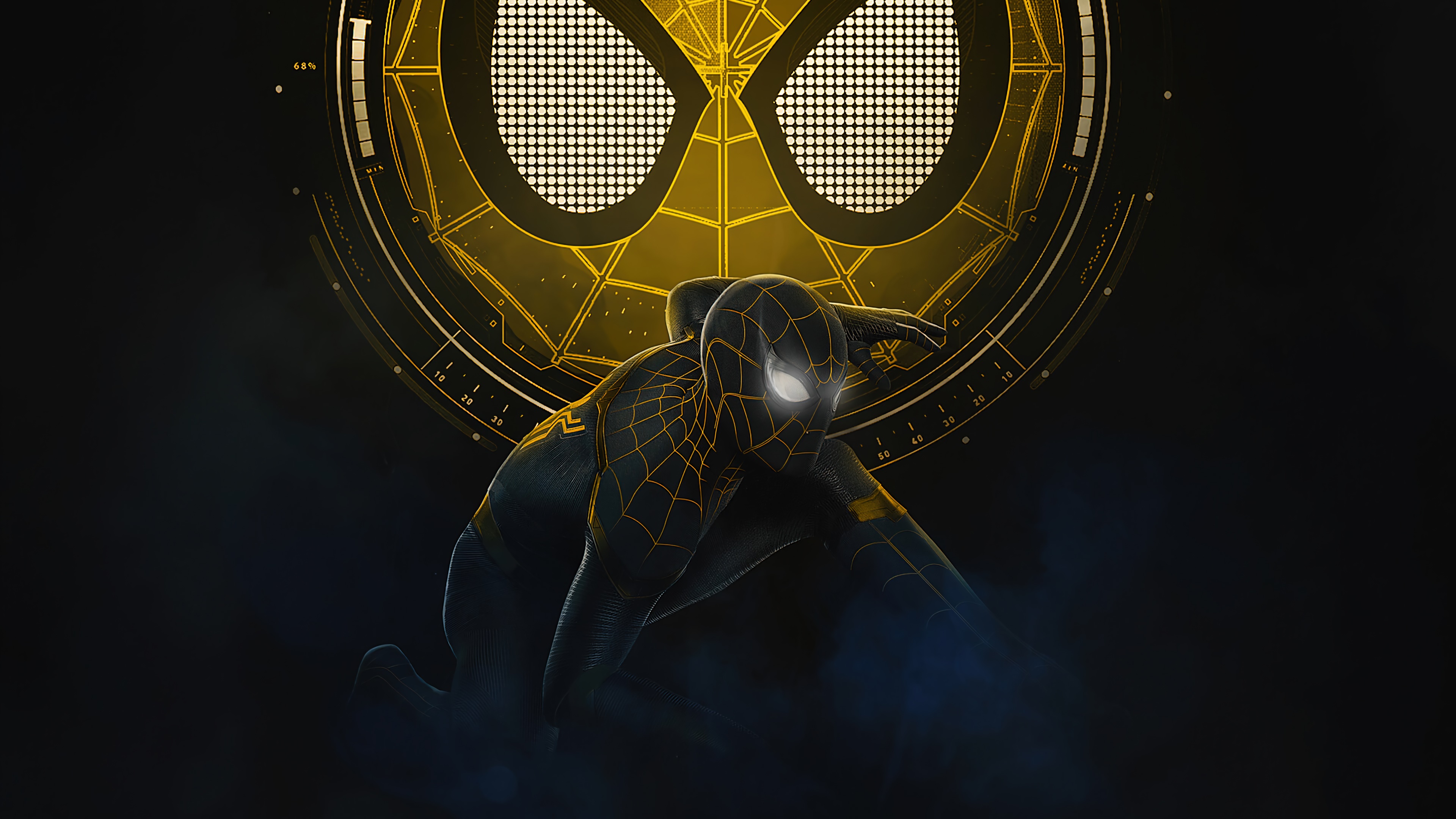 Spider Man No Way Home, Black Gold, Suit, 4k Gallery HD Wallpaper