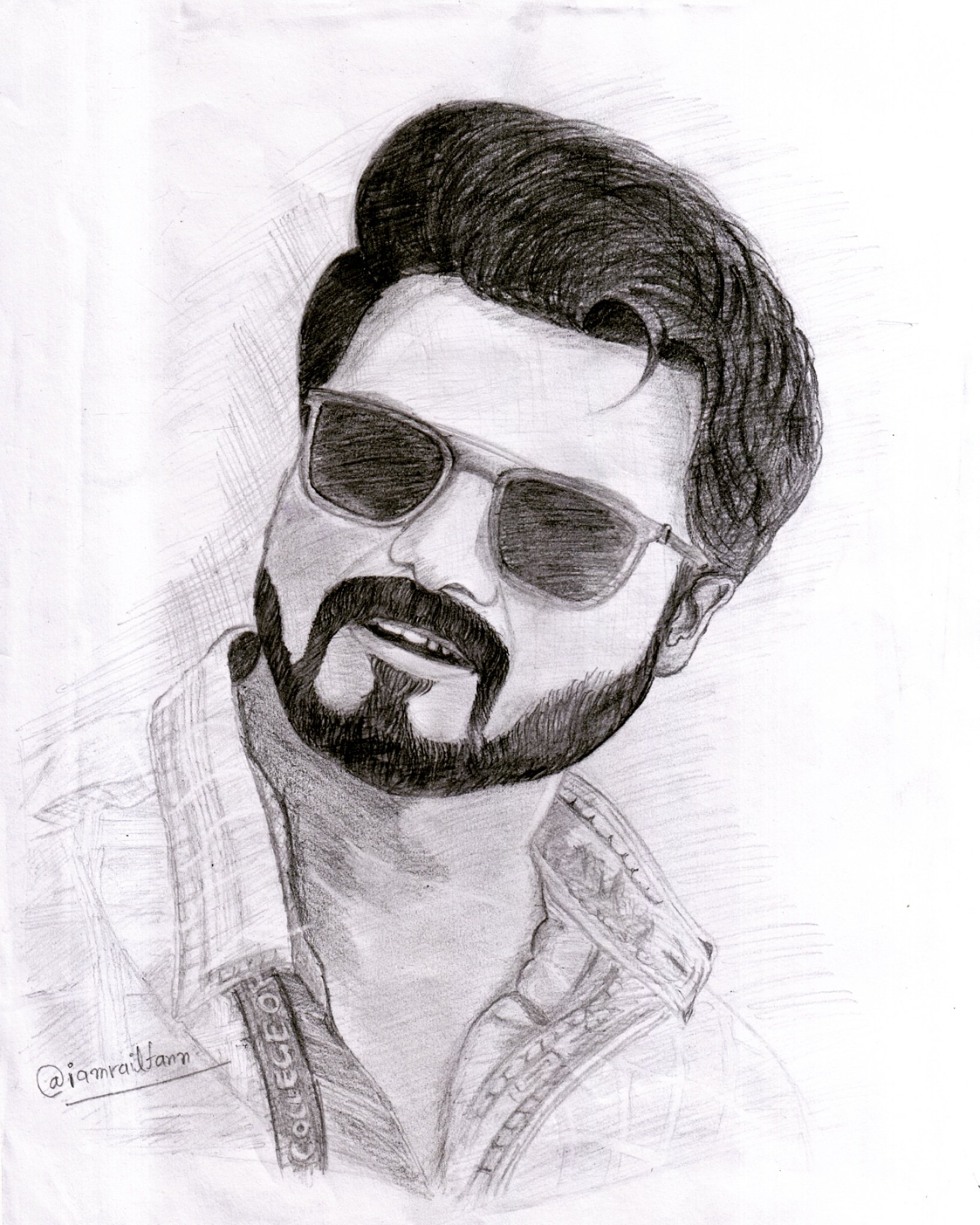 Vijay Drawing by Arun P Raj - Pixels