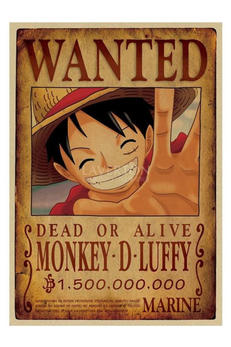 Monkey D. Luffy Wanted Poster