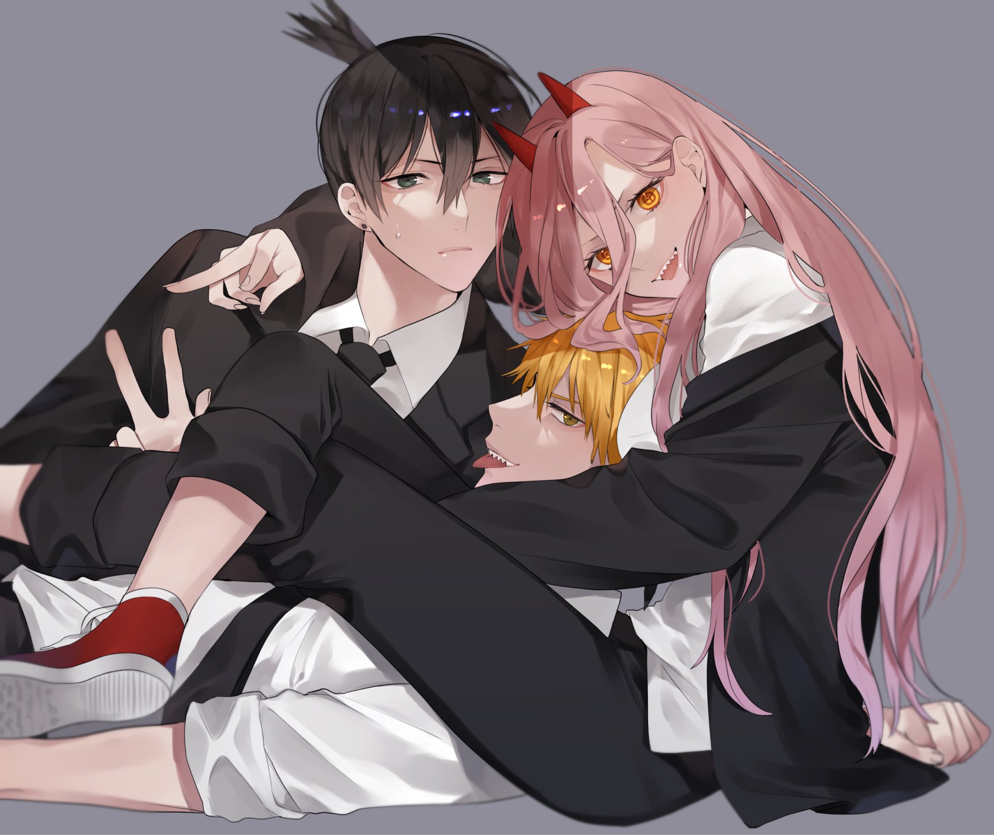 HD desktop wallpaper: Anime, Chainsaw Man, Power (Chainsaw Man), Denji (Chainsaw Man), Aki Hayakawa download free picture