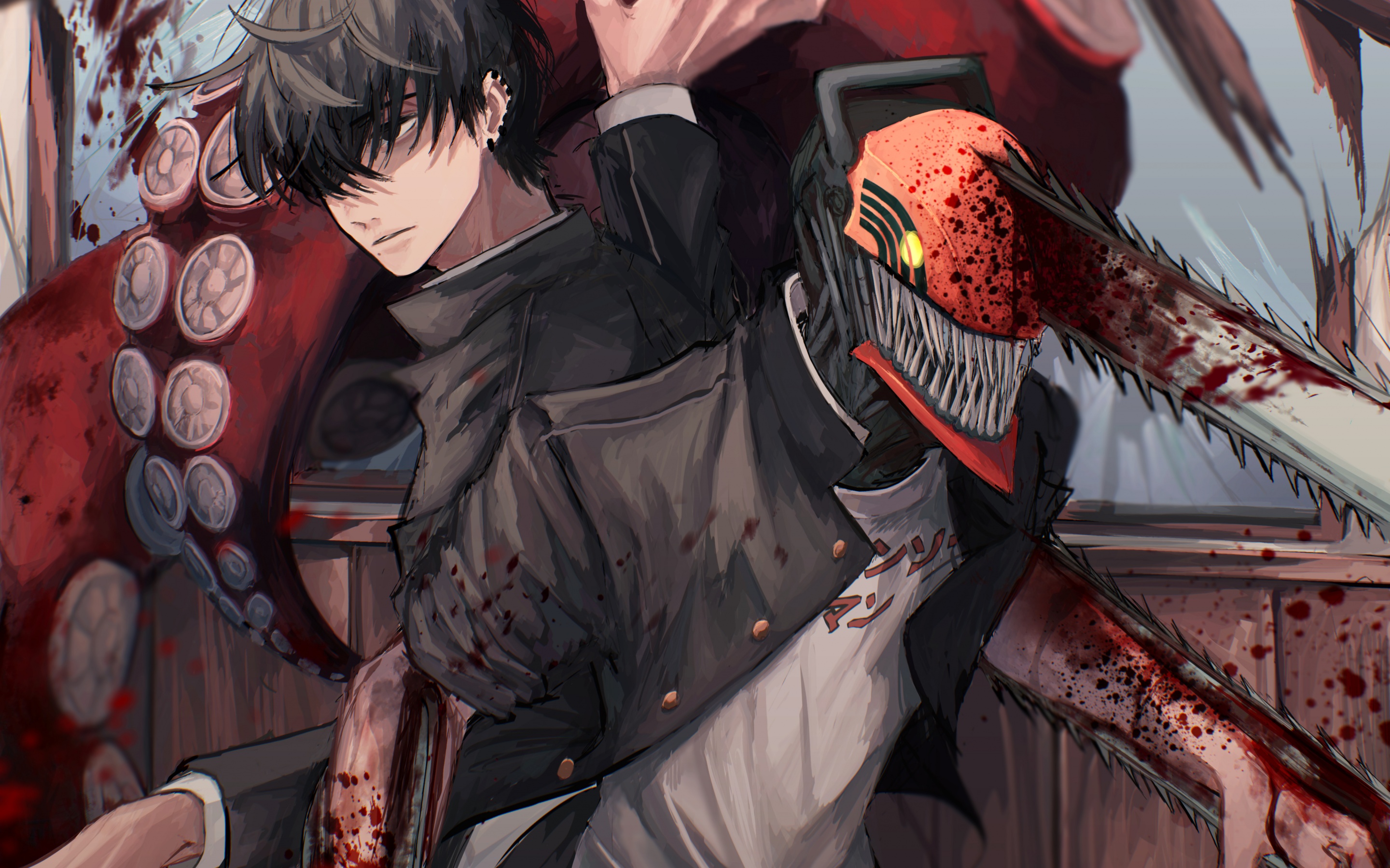 Chainsaw Man Wallpaper 4K, Denji