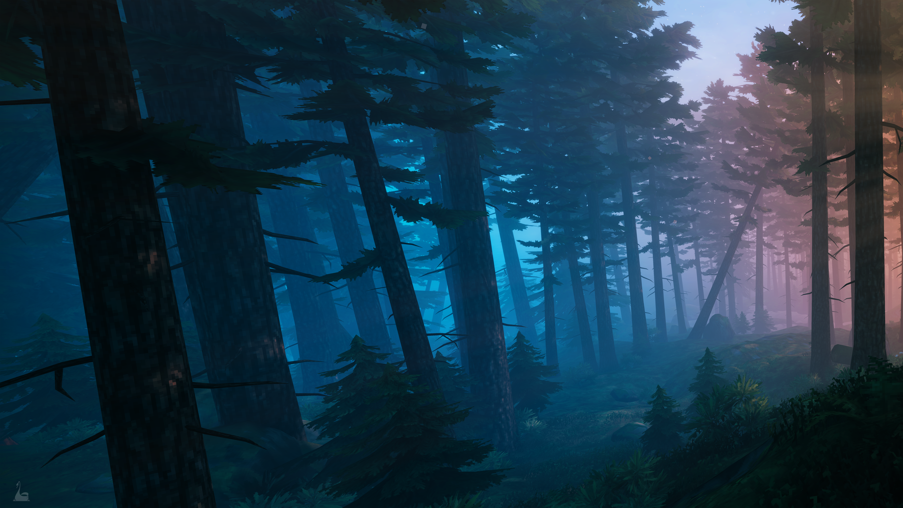 The Dark Forest - (8k Downsampled To 4k Ultrawide Dual Monitor Wallpaper)