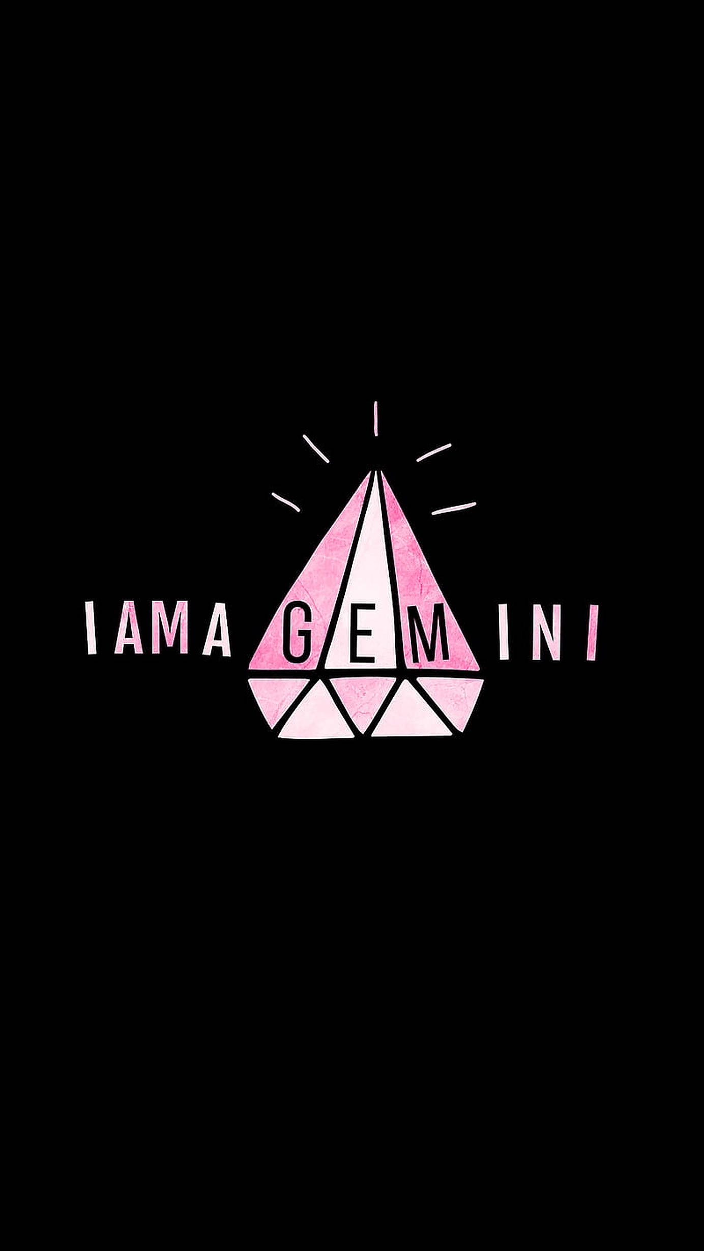 Download Gemini Zodiac Pink Diamond Wallpaper