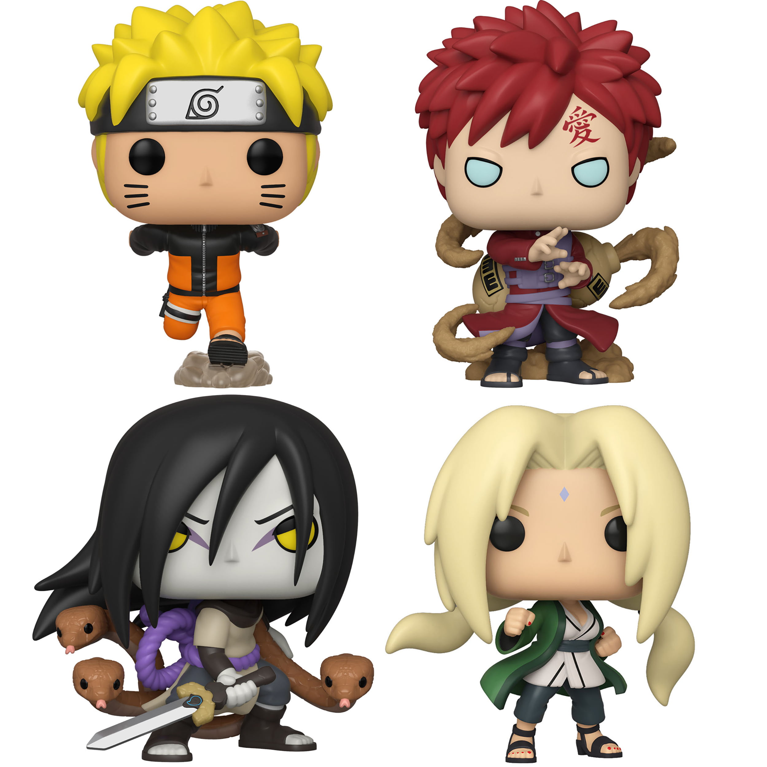 Funko POP! Animation Naruto Collectors Set Running, Gaara, Orochimaru, Lady Tsunade