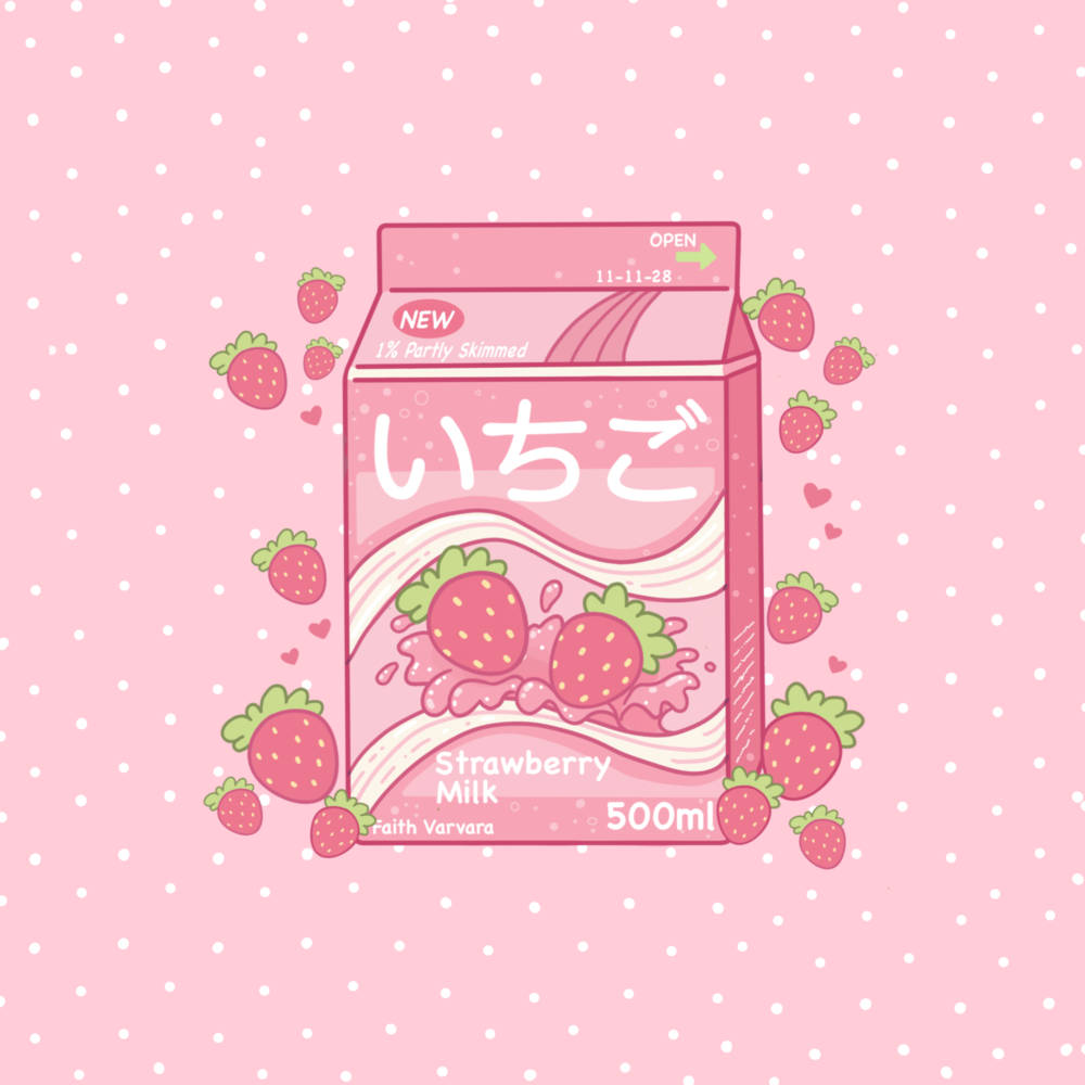 Free Strawberry Milk Wallpaper Downloads, Strawberry Milk Wallpaper for FREE