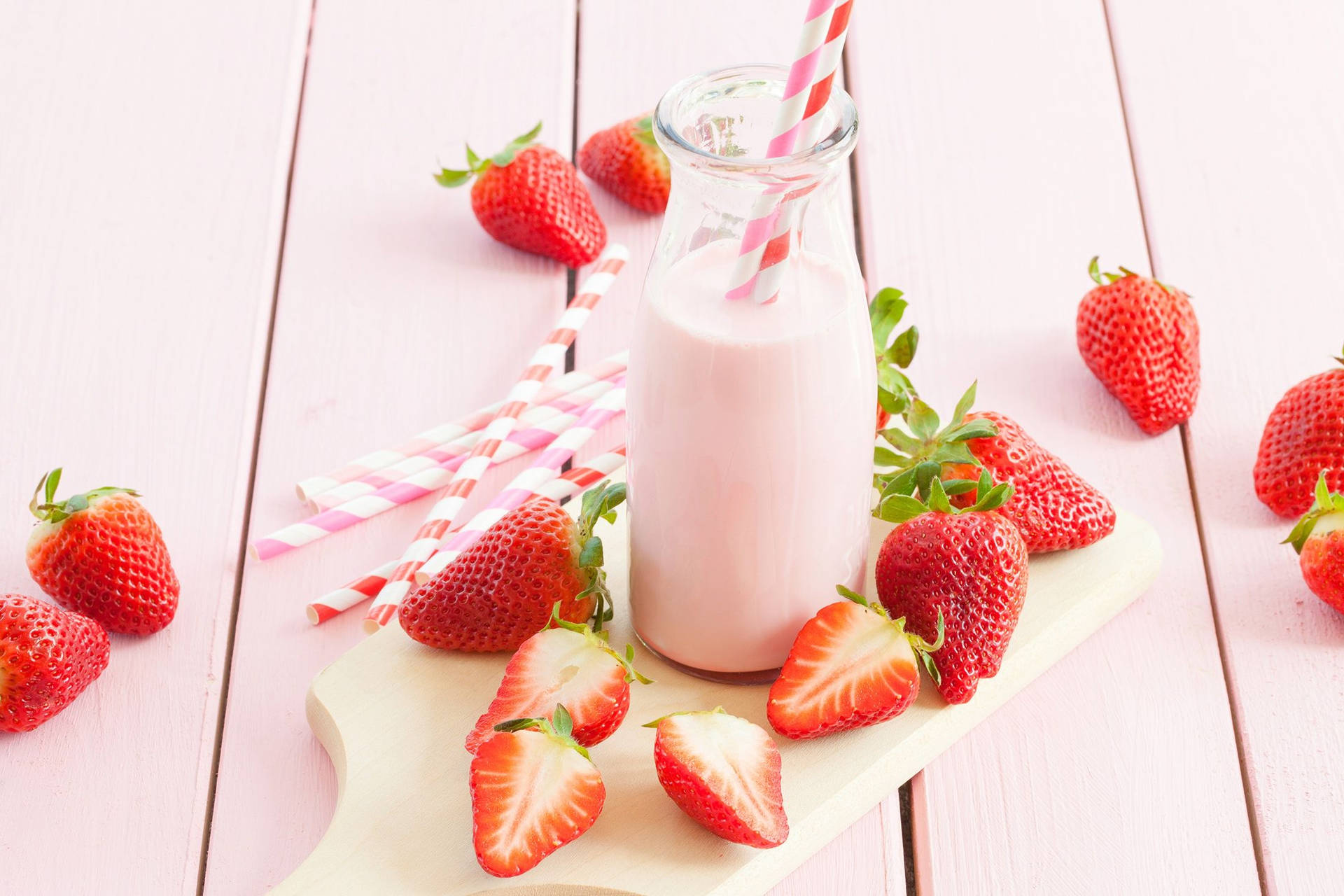 Free Strawberry Milk Wallpaper Downloads, Strawberry Milk Wallpaper for FREE