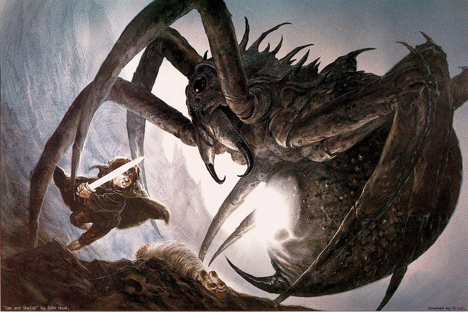 Sam And Shelob Lord Of The Rings