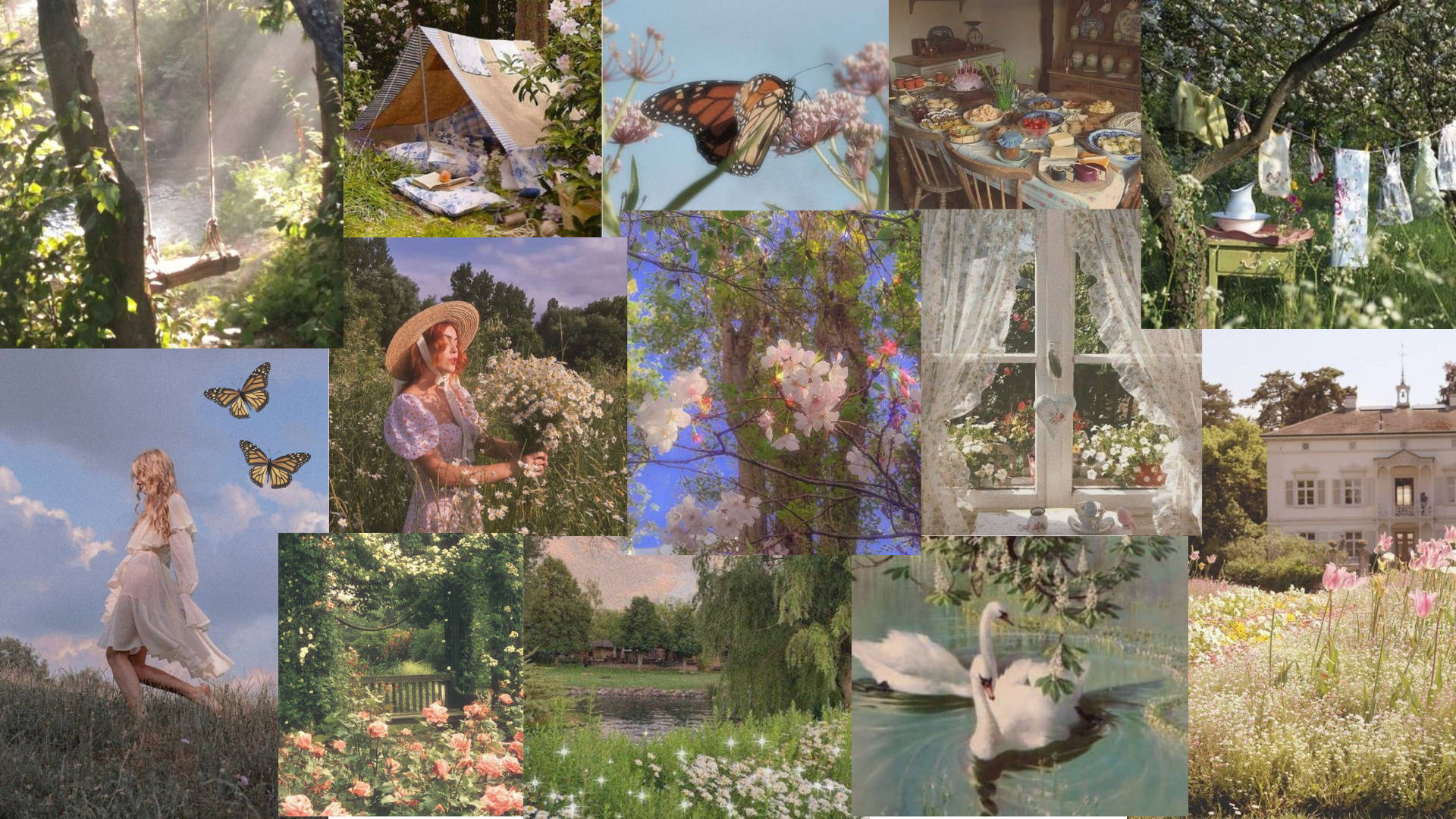 Download Collage Spring Aesthetic Wallpaper