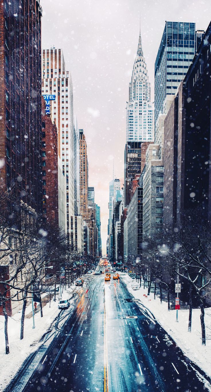 Downtown N.Y.C X Mas. New York Wallpaper, New York Snow, New York Winter