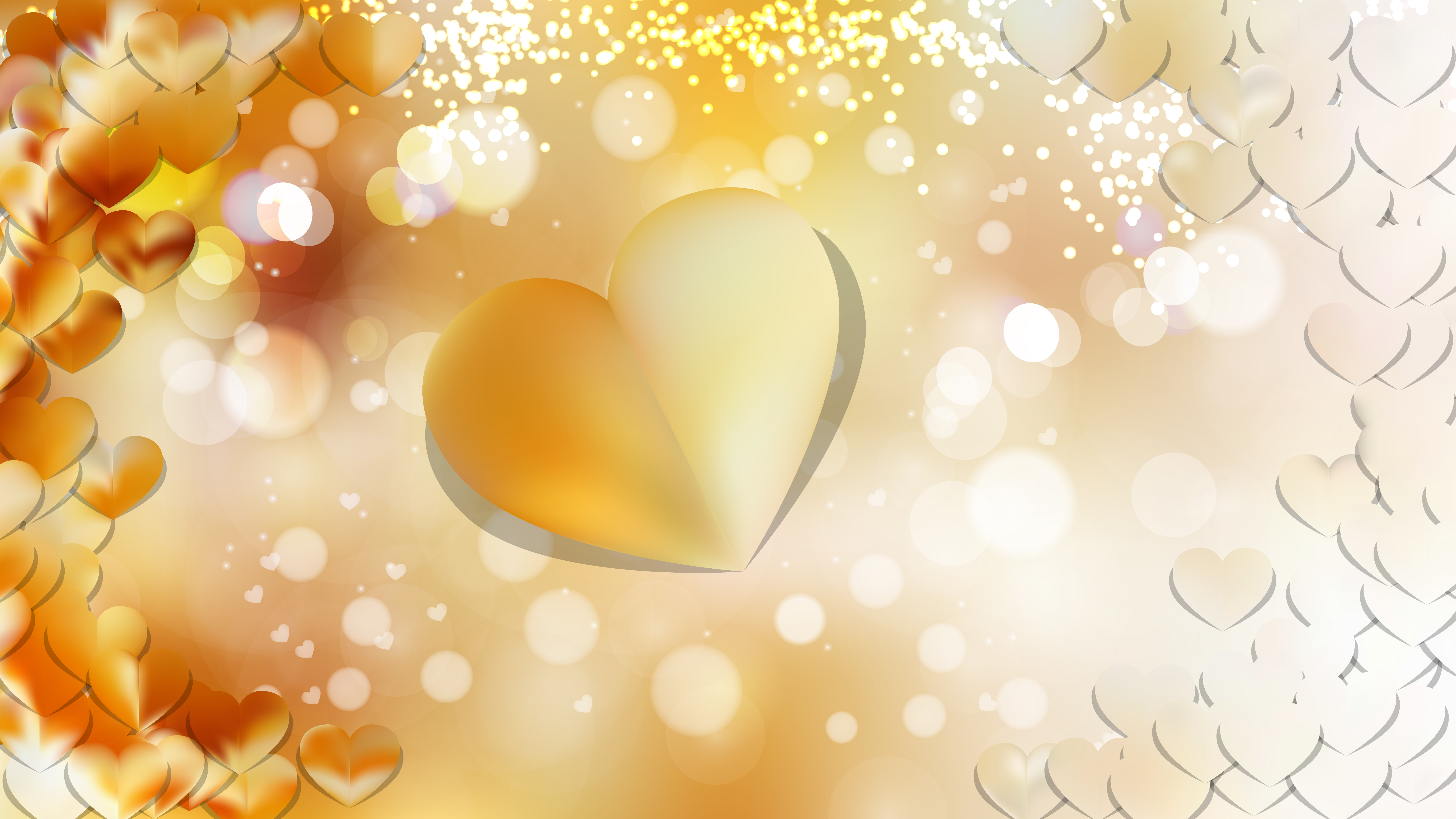 Free Yellow Valentine Background Design