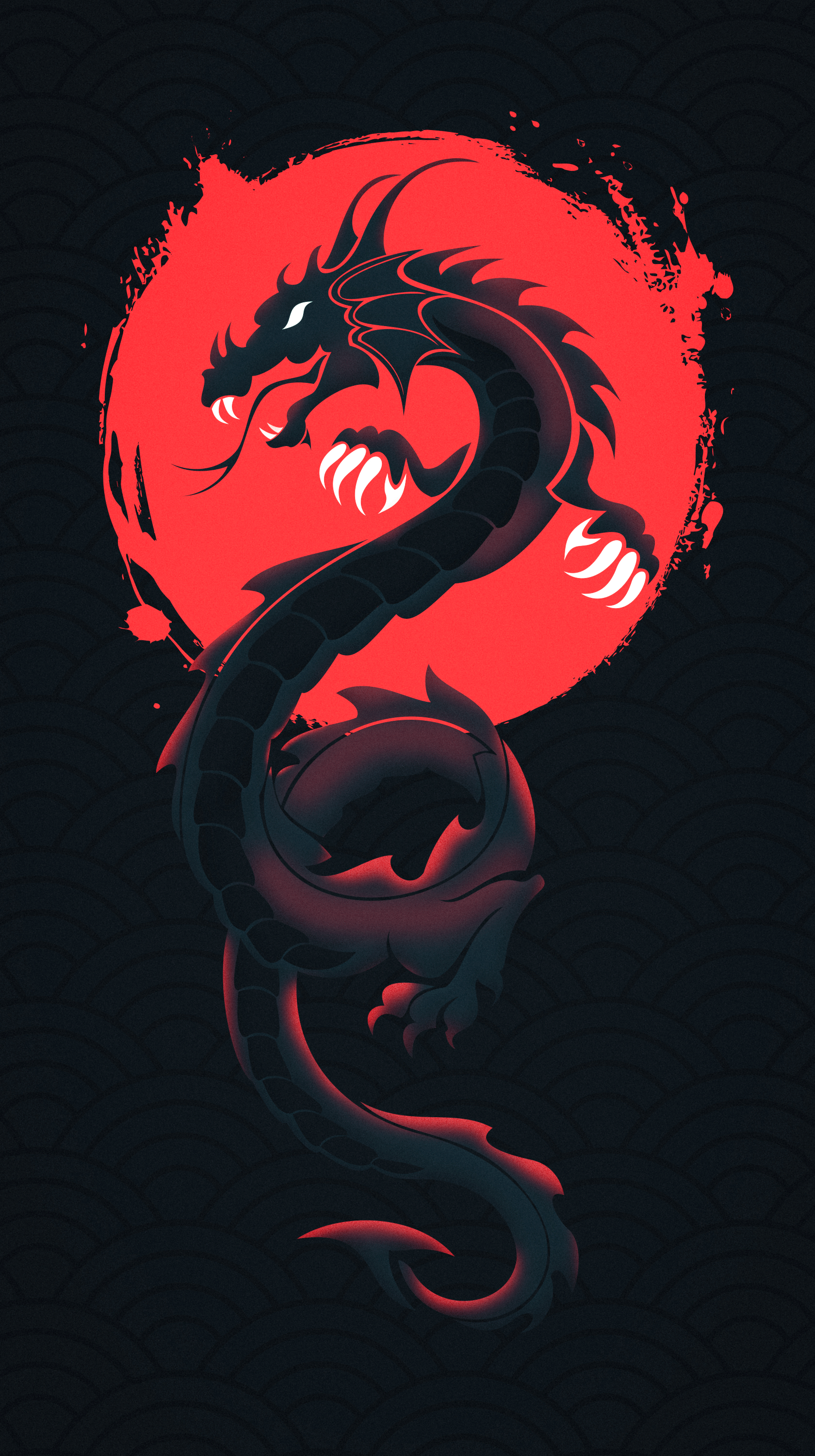 digital art, hydra, black background, fantasy artx3000 Wallpaper.cc. Dragon wallpaper iphone, Samurai wallpaper, Japanese wallpaper iphone