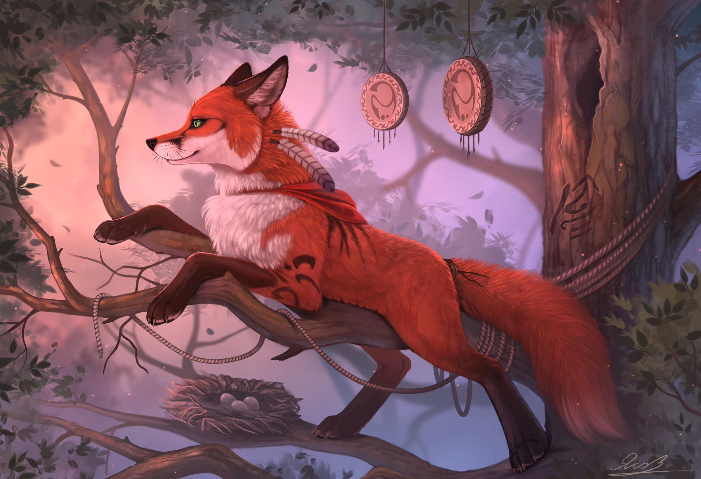 fox, furry, fantasy art, animals Gallery HD Wallpaper