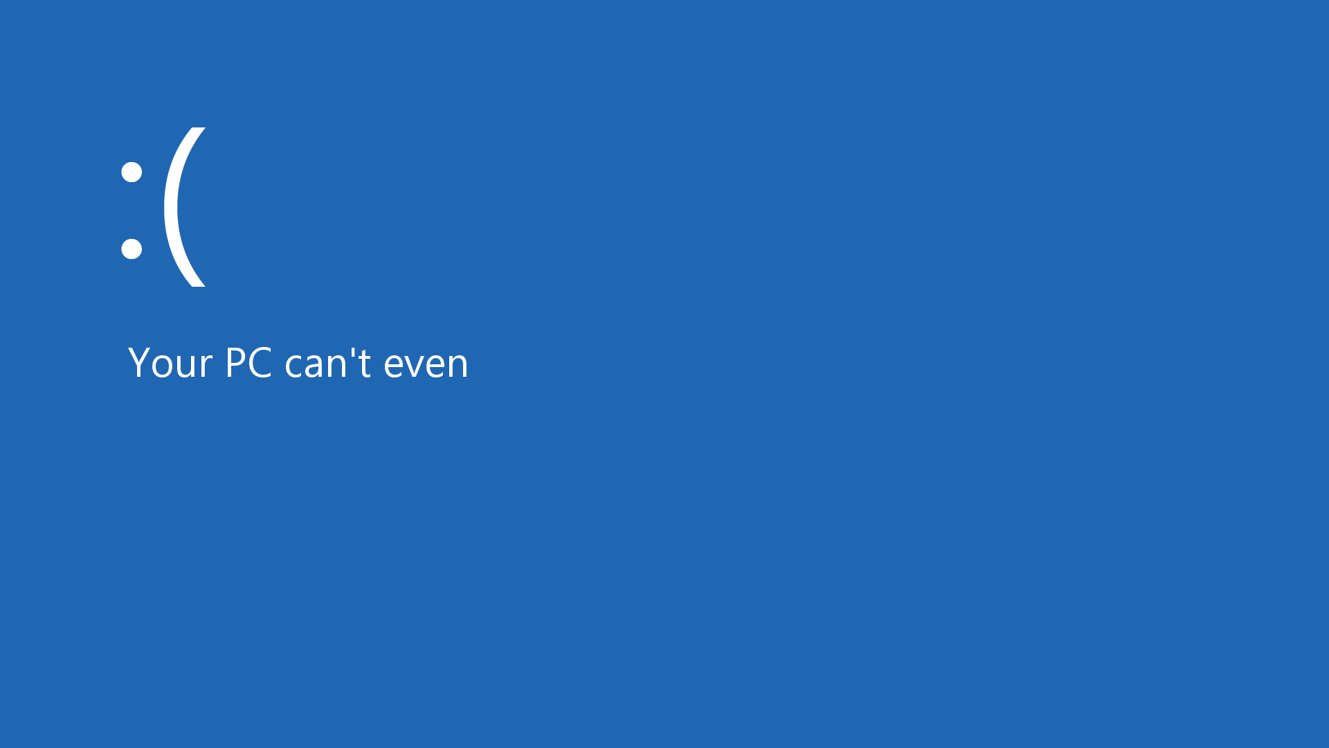 Windows Blue Screen Wallpaper