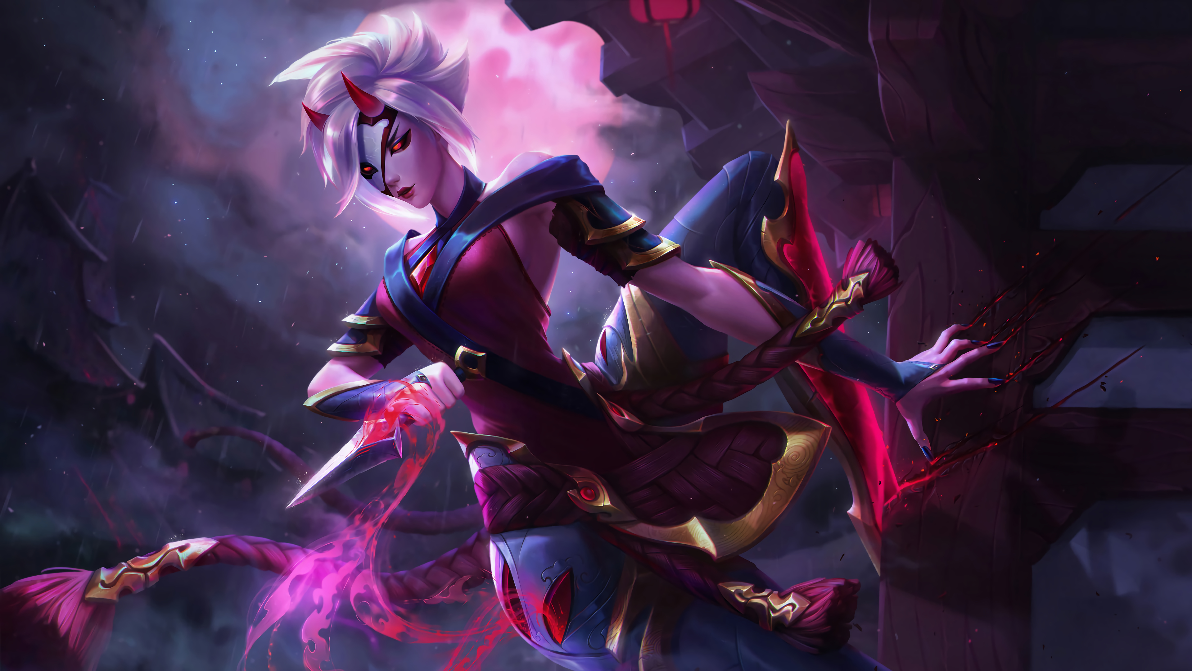 Wallpaper 4k Blood Moon Camille LoL League of Legends lol Wallpaper