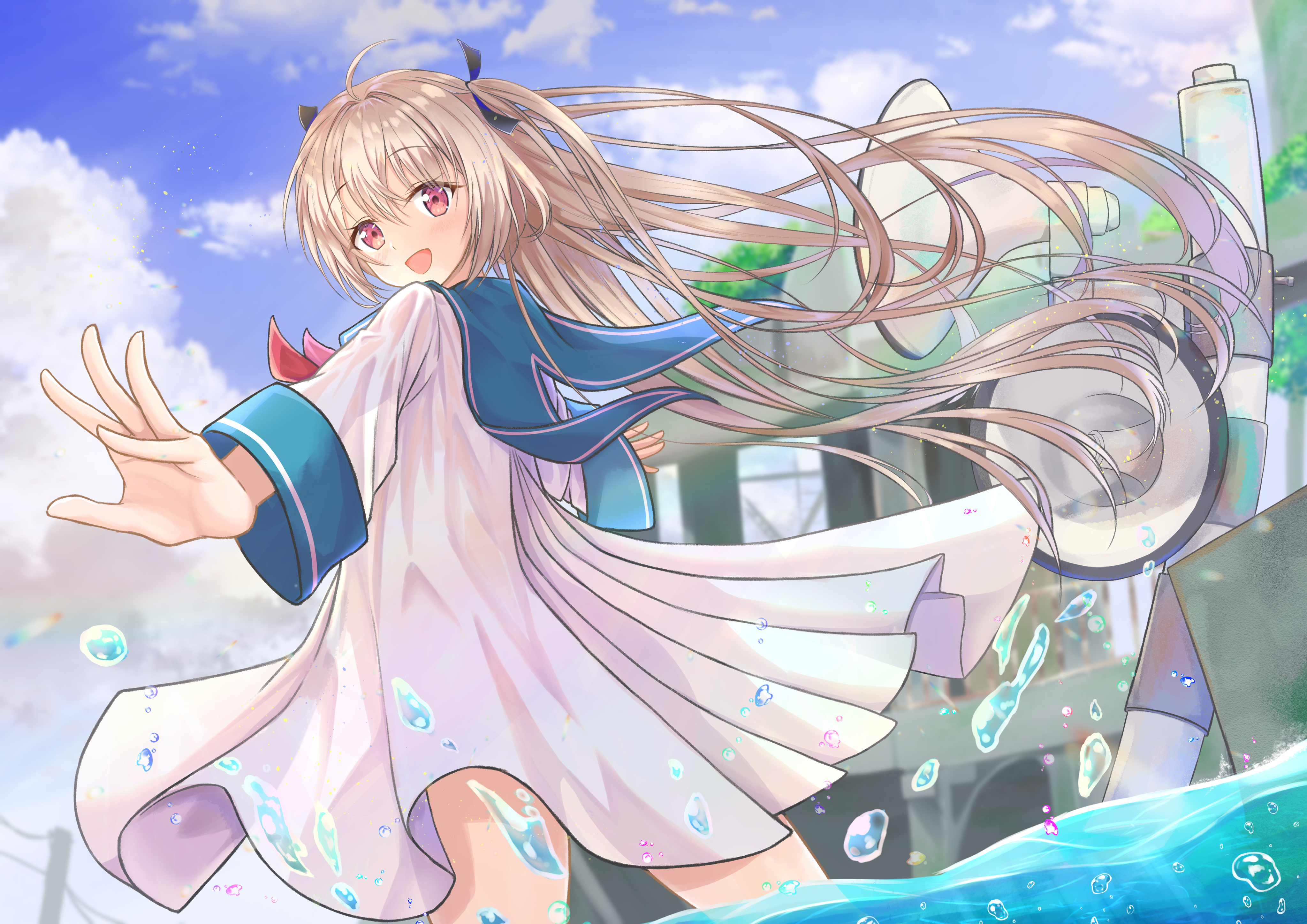 Anime Girls Anime ATRi My Dear Moments Water Long Hair Wallpaper:4093x2894