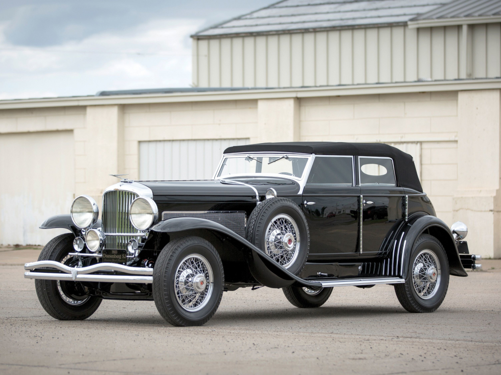 Wallpaper black, 1933 duesenberg model sj, classic car desktop wallpaper, HD image, picture, background, 33237c