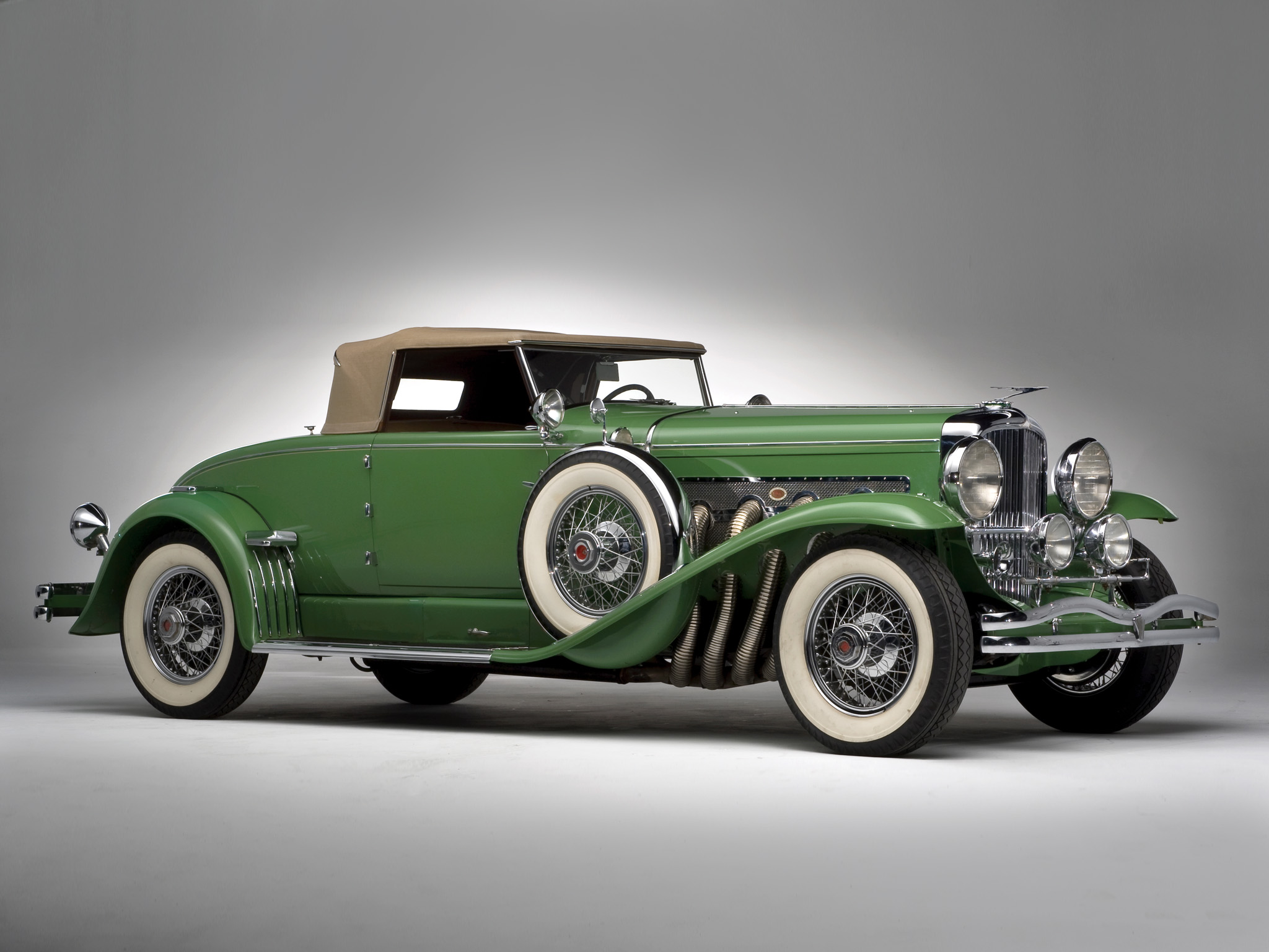 Duesenberg Model- J 142 Convertible Coupe SWB luxury retro wallpaperx1536