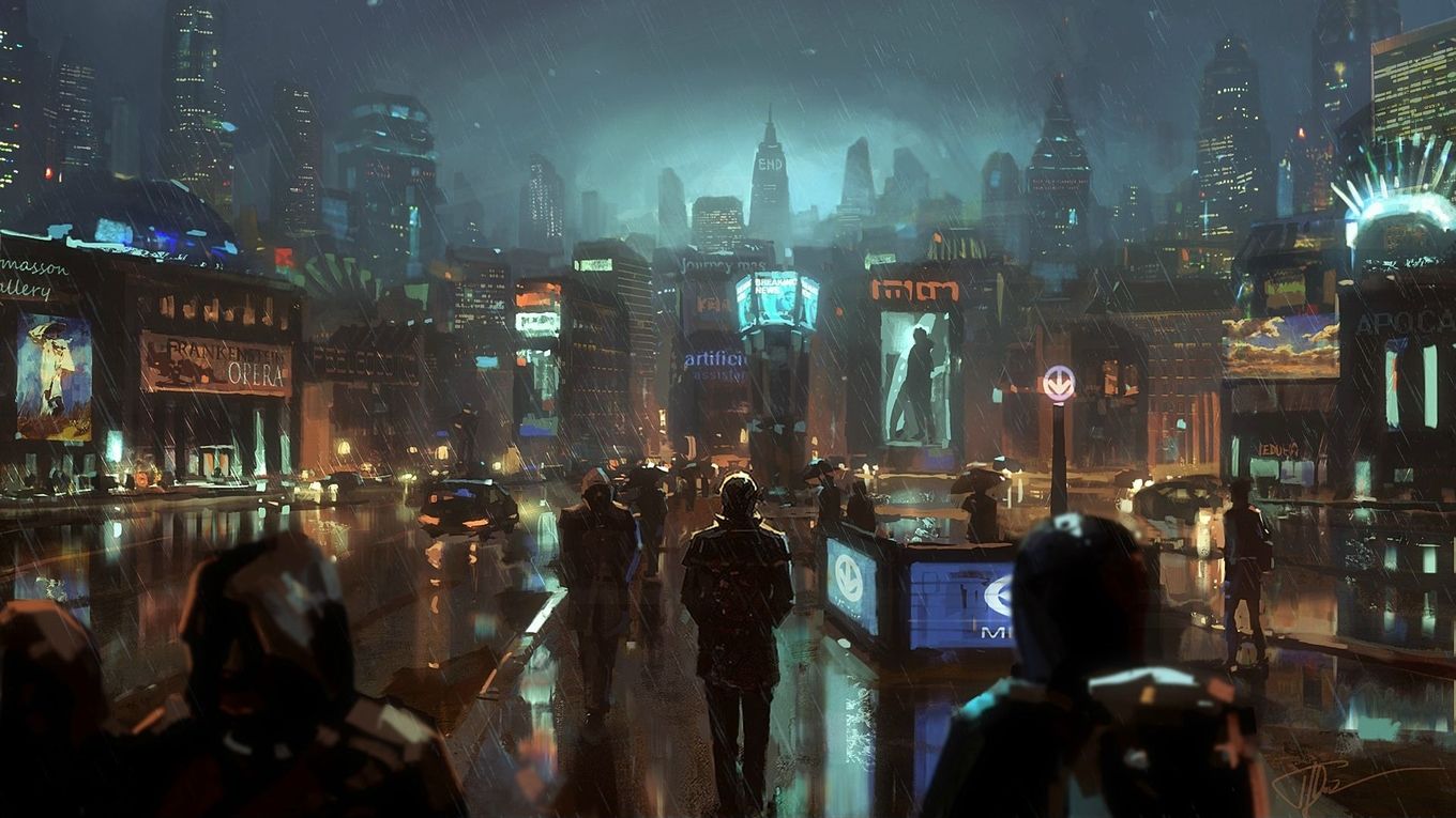 cyberpunk wallpaper (1920x1080). Ciudad futurista, Ciudades, Ciudad cyberpunk
