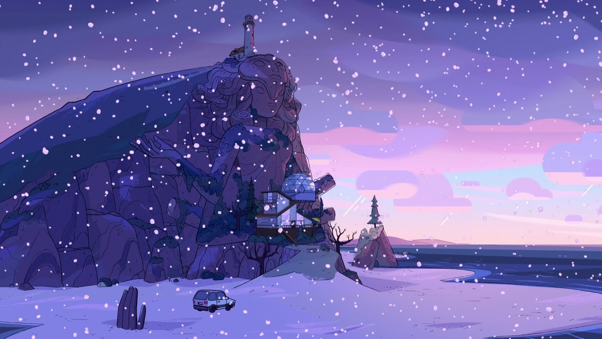 Steven Universe, snow, cartoon, Steven Universe (TV Show) Gallery HD Wallpaper
