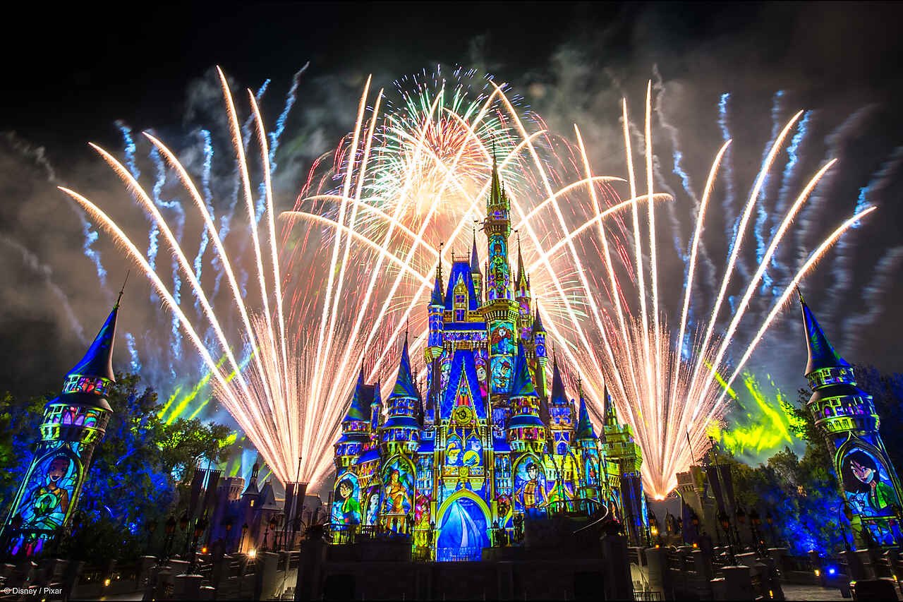 Finally, FREE Disney Fireworks Background That Don't Have Strangers' Heads in Them!. the disney food blog