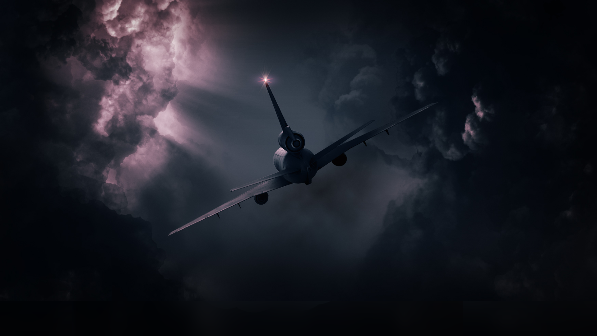 sky, plane wing, clouds, storm, airplane, dark Gallery HD Wallpaper