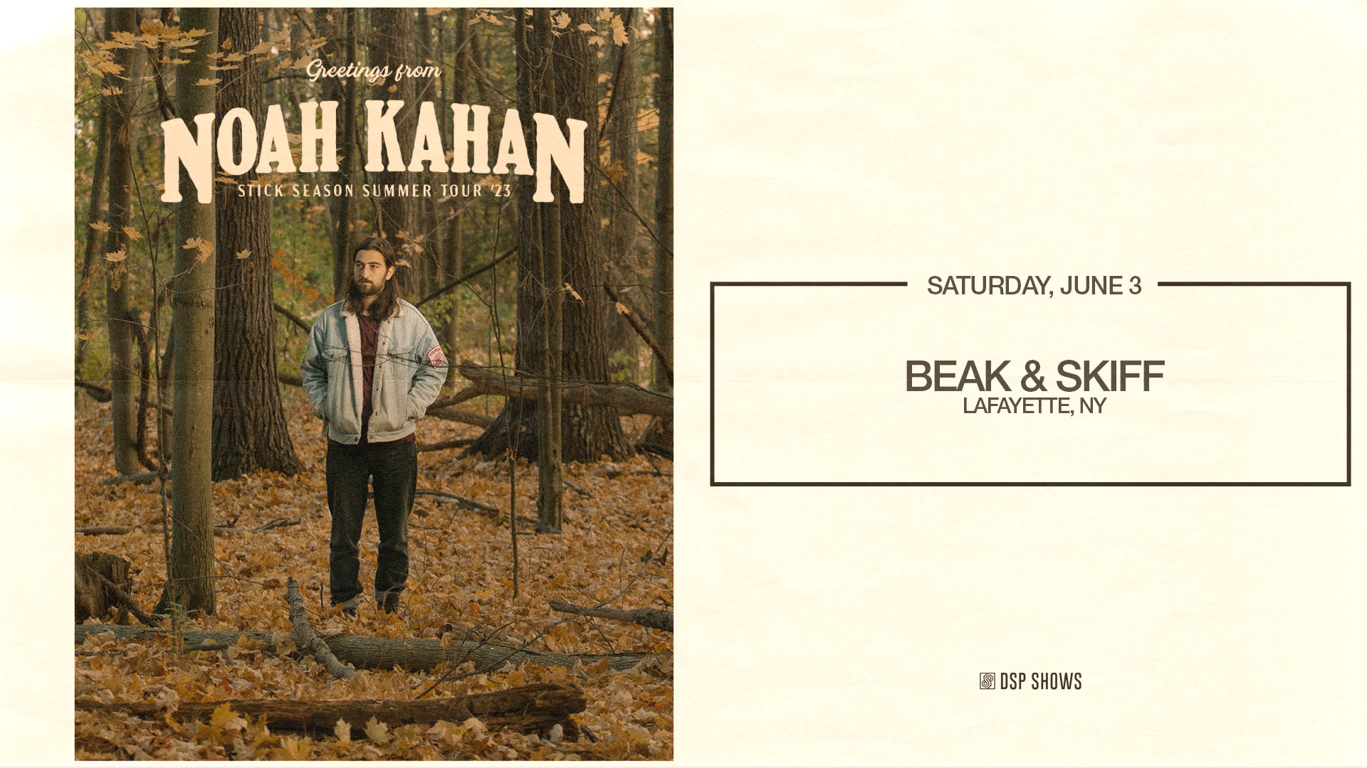 Noah Kahan: The Stick Season Tour and Skiff