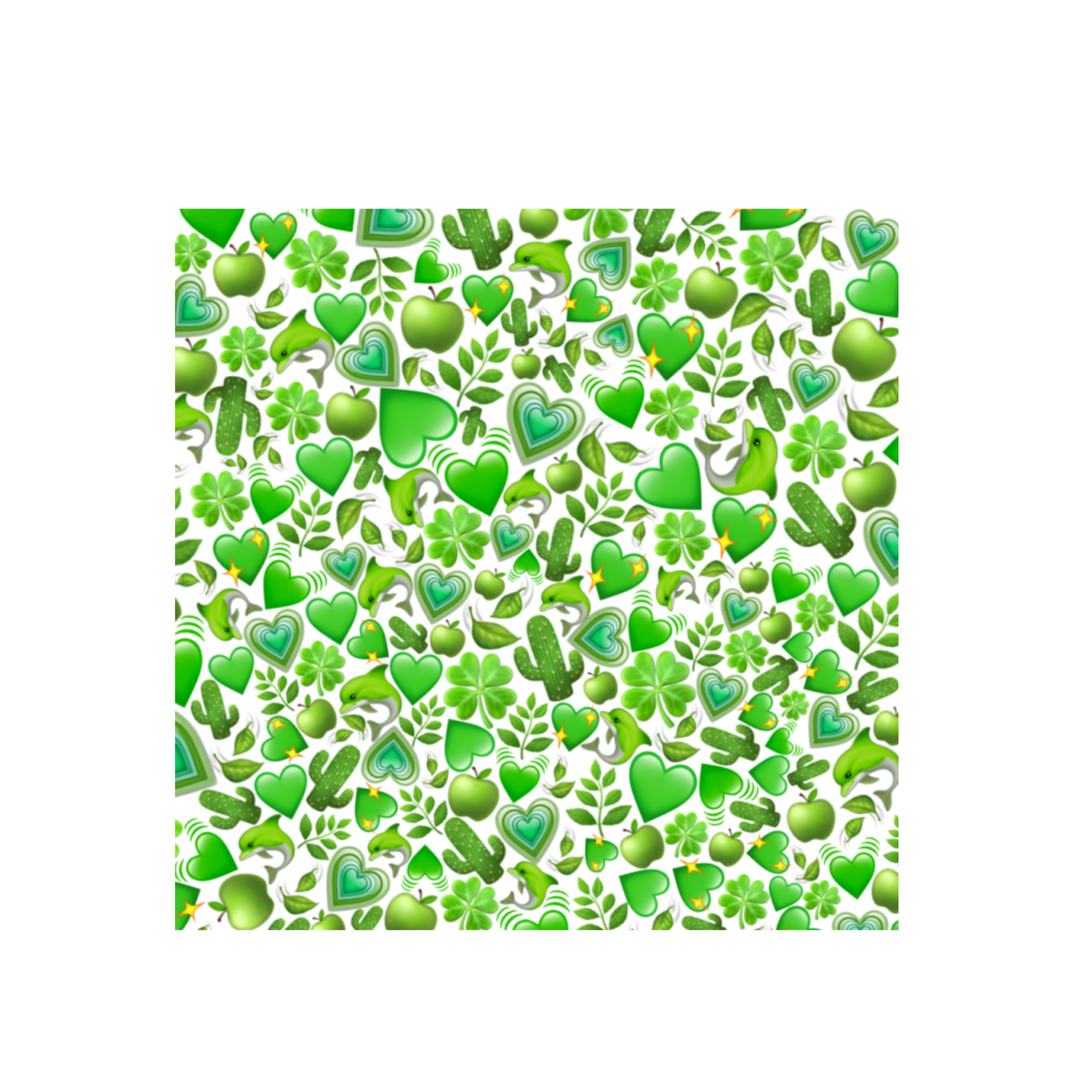 green emoji background stickers sticker