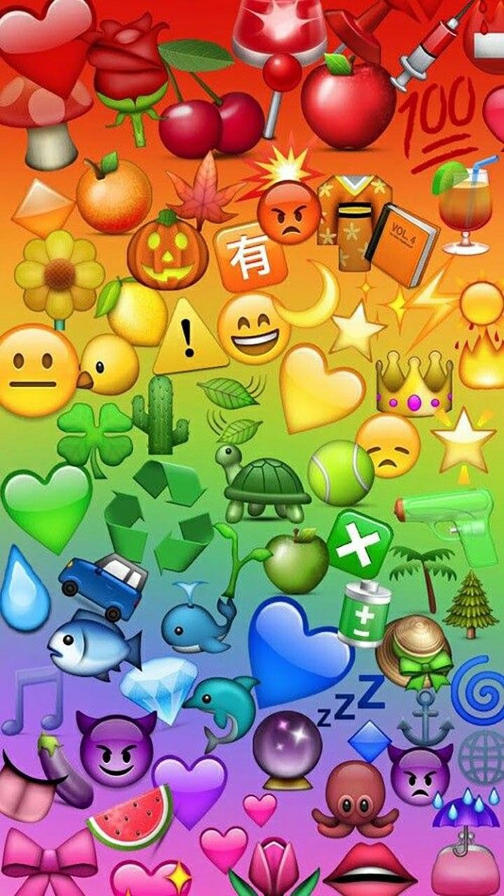 Emoji wallpaper ♡︎. Cute emoji wallpaper, Emoji wallpaper iphone, Rainbow wallpaper iphone