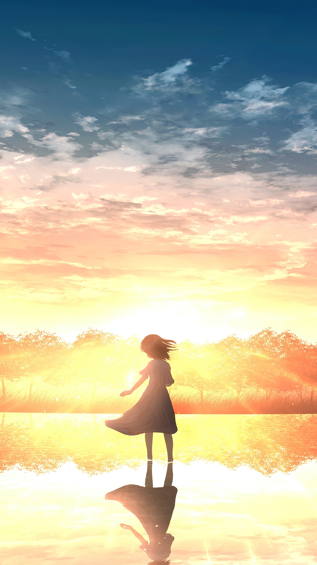 Sunrise, Anime, Scenery Gallery HD Wallpaper