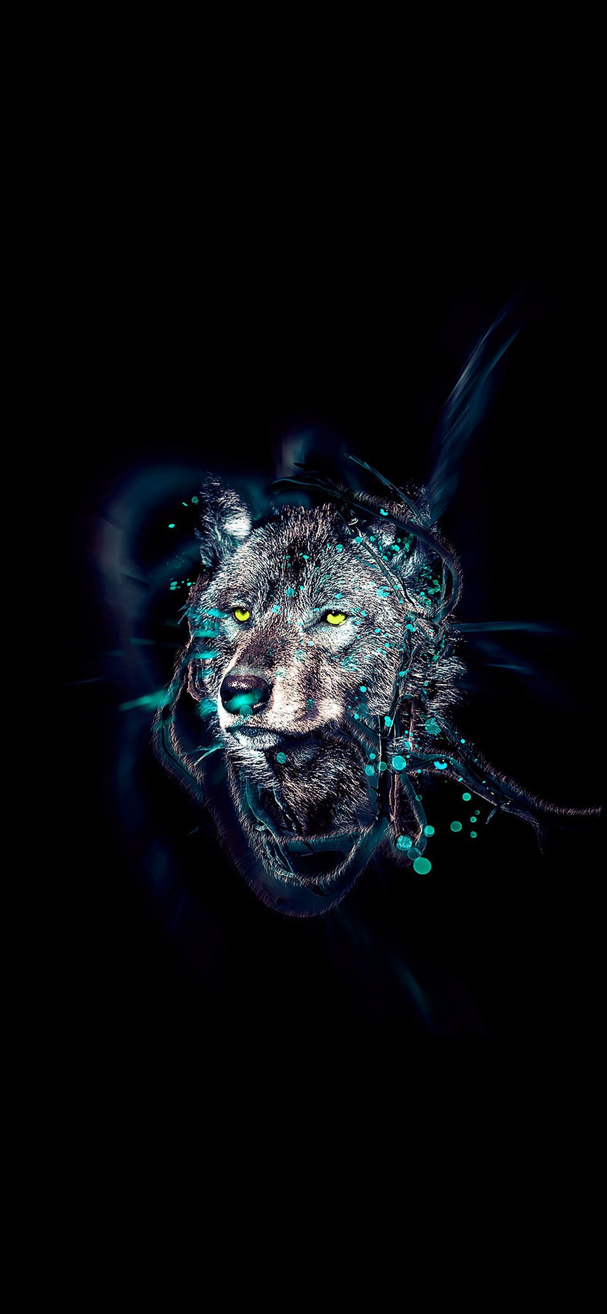 Wolf by ekud illust art iPhone X Wallpaper Free Download