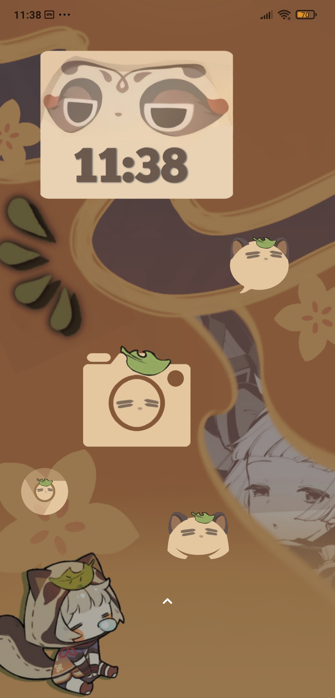 I customized my phone to be Sayu themed! (sources in comments)