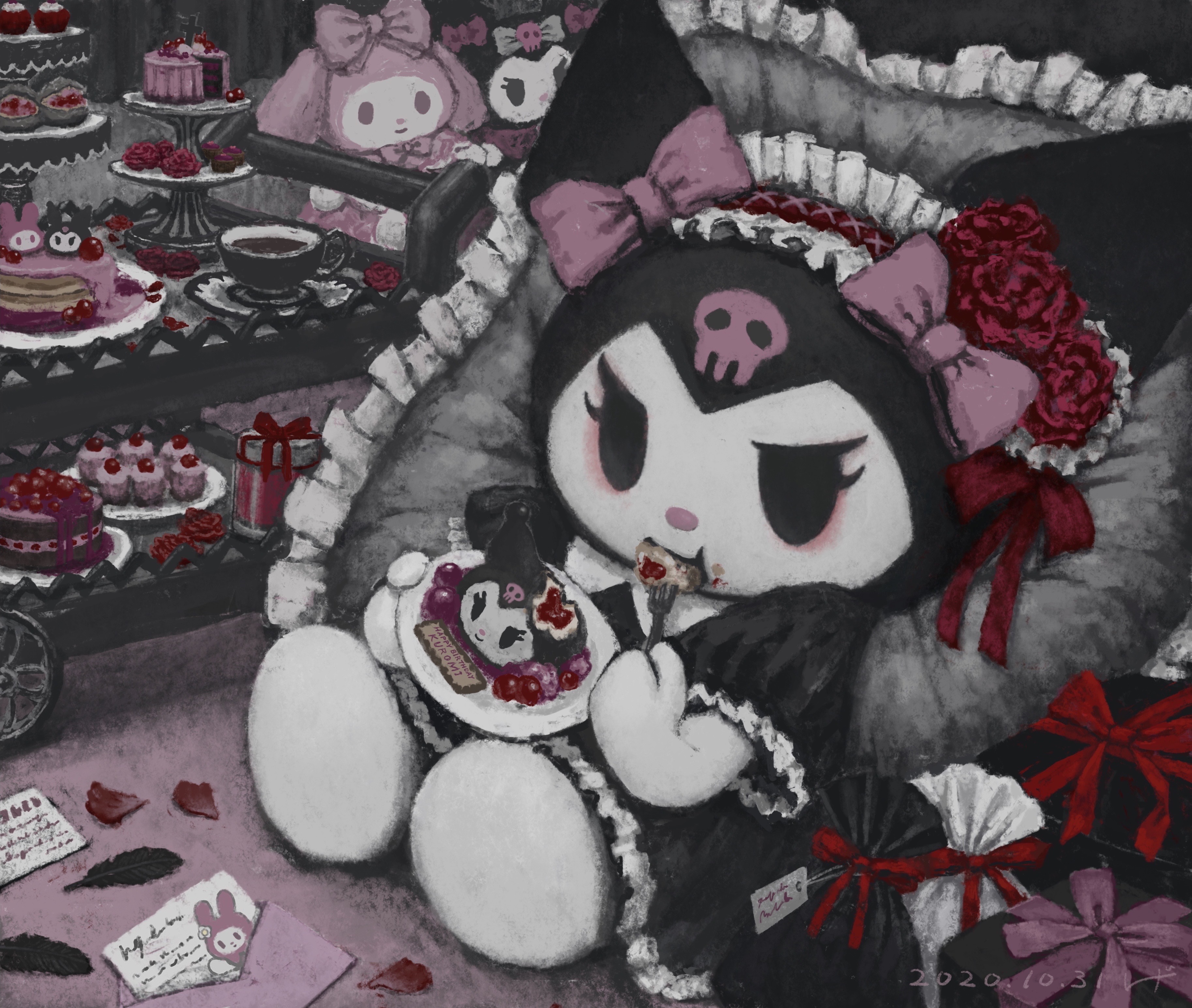 Onegai My Melody HD, Kuromi (Onegai My Melody) Gallery HD Wallpaper