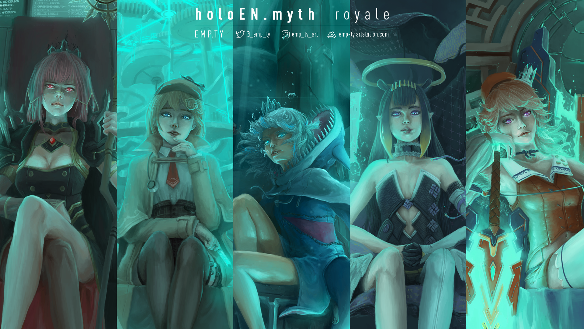 Royale Hololive Myth Set. (full versions in comments)